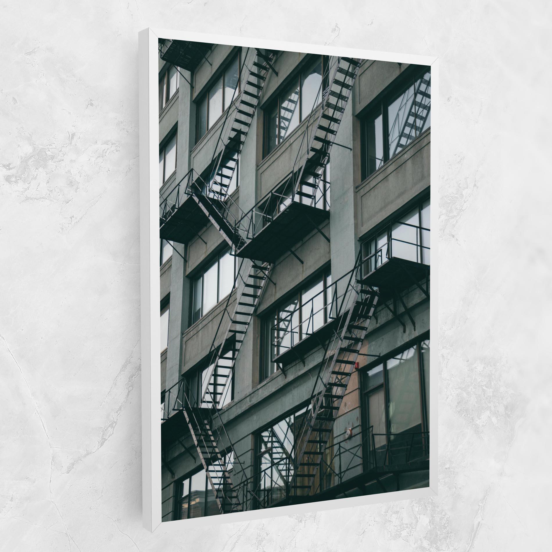 Leinwandbild Building Stairs mockup 1