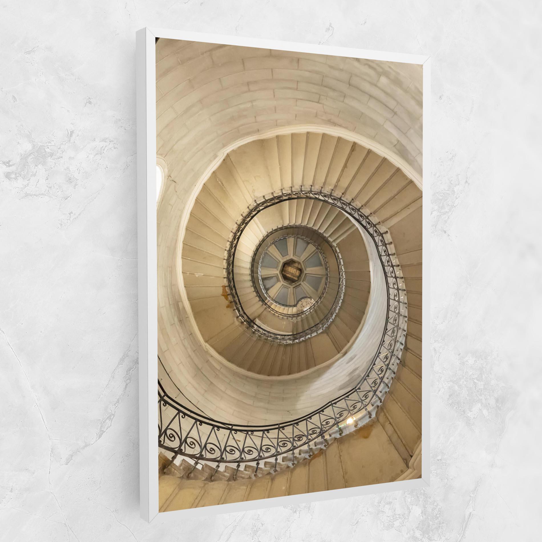 Leinwandbild Cream Down Stairs mockup 1