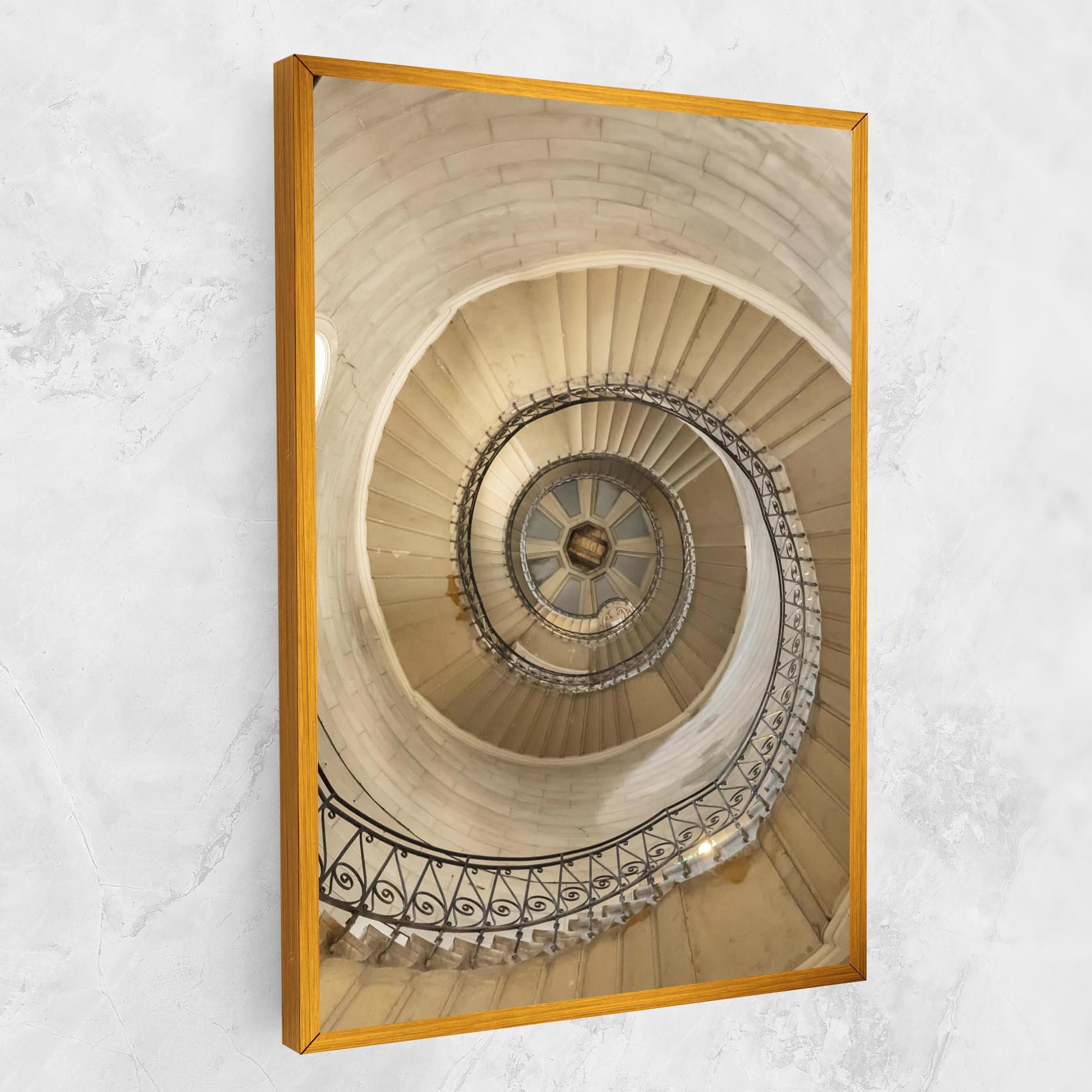 Leinwandbild Cream Down Stairs mockup 1