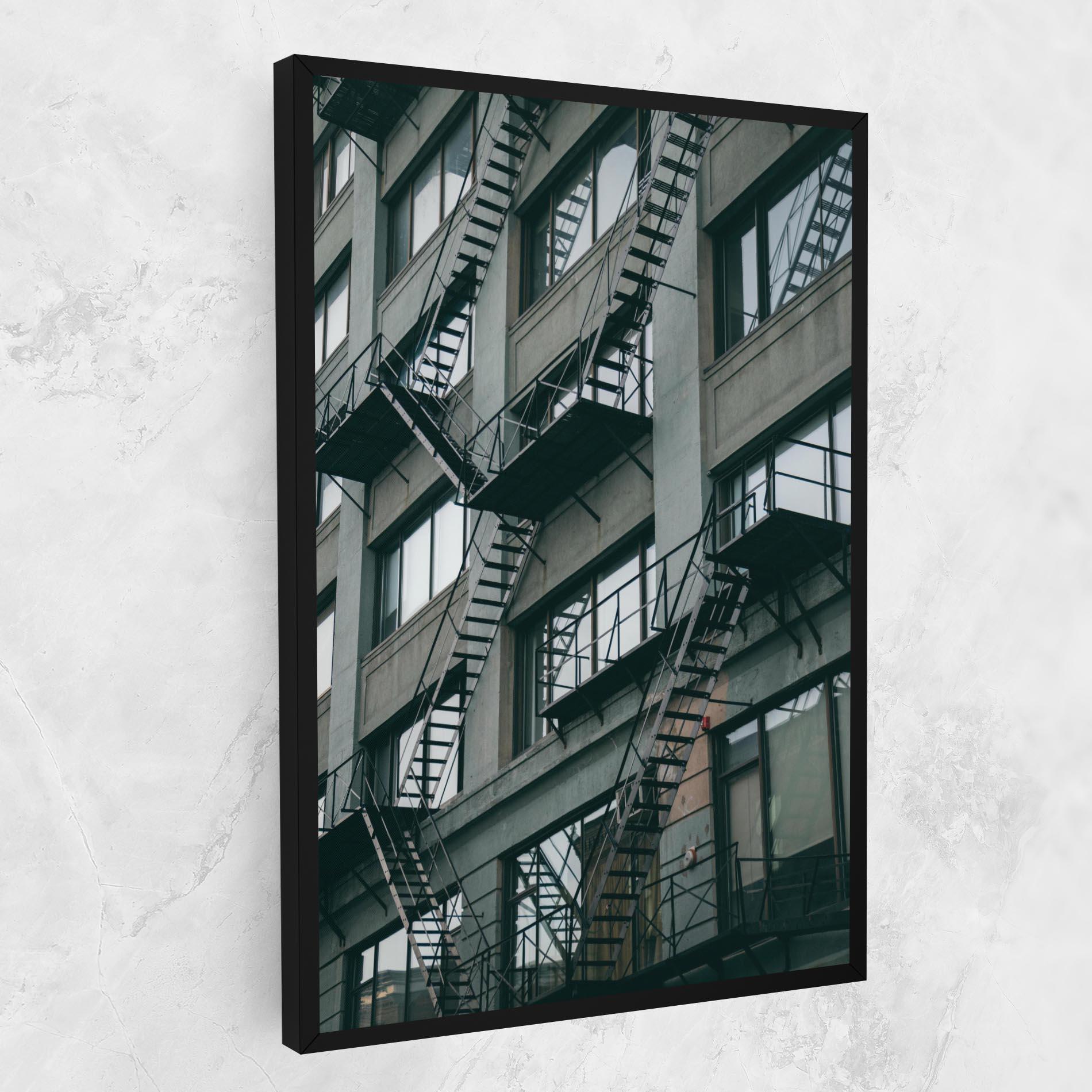 Leinwandbild Building Stairs mockup 1