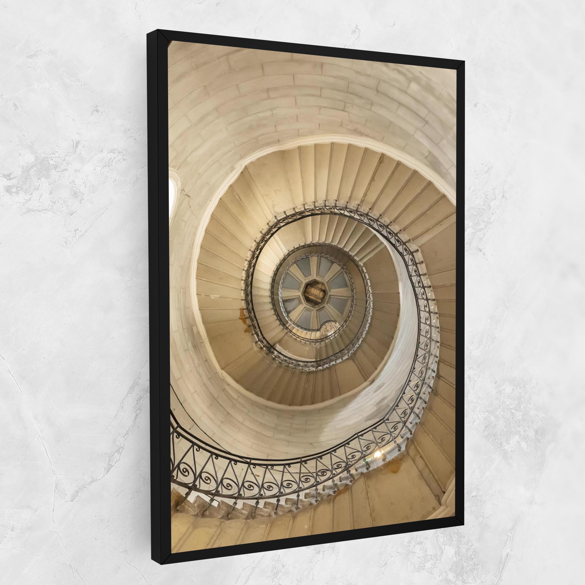 Leinwandbild Cream Down Stairs mockup 1