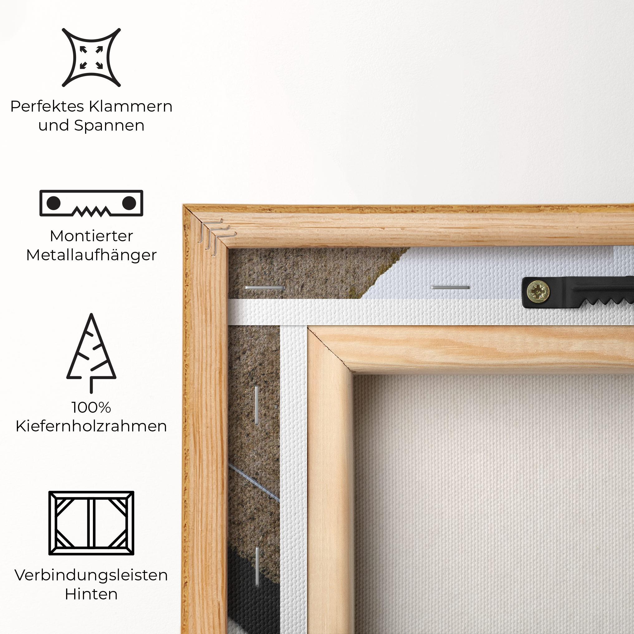 Leinwandbild Black Stairs mockup 5