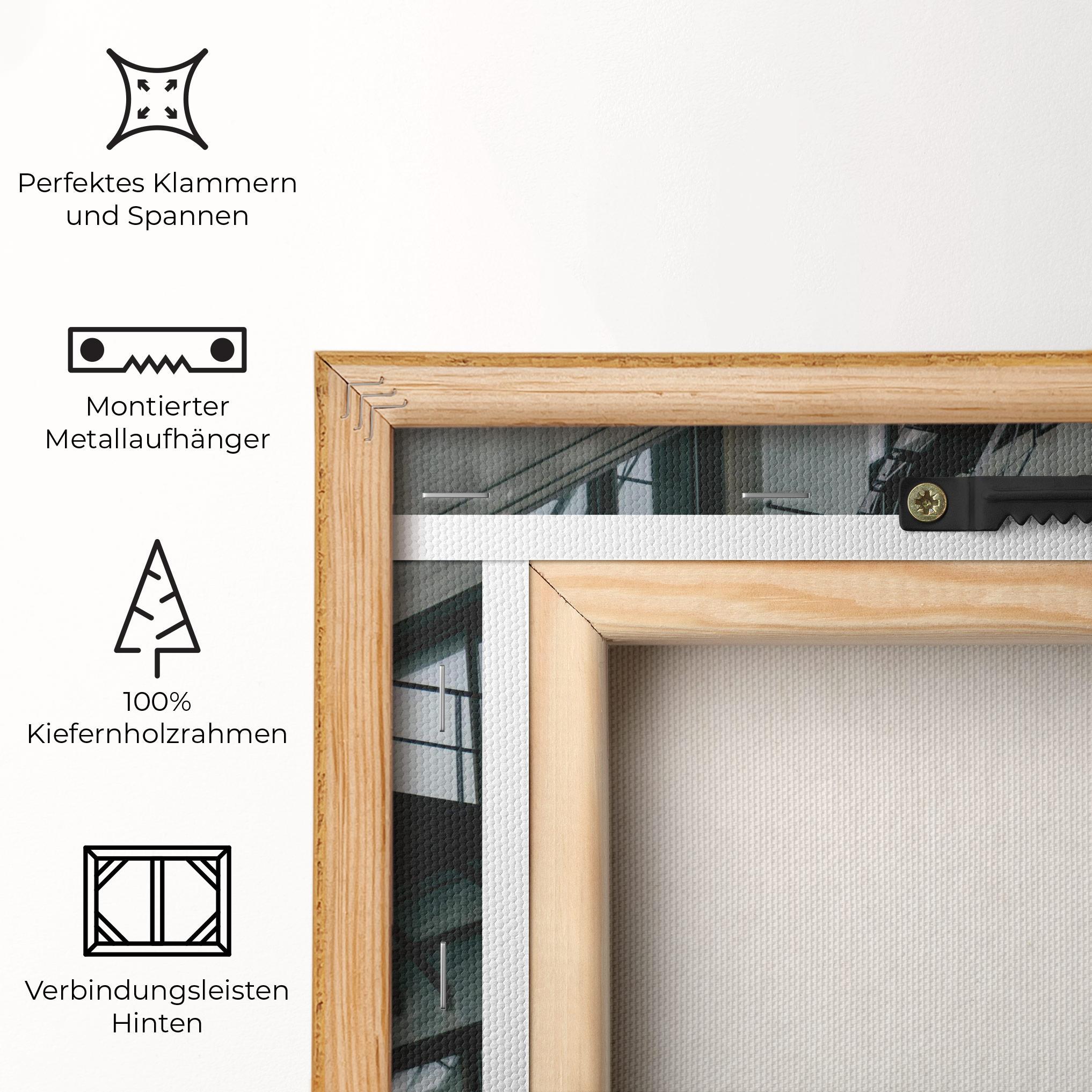 Leinwandbild Building Stairs mockup 5