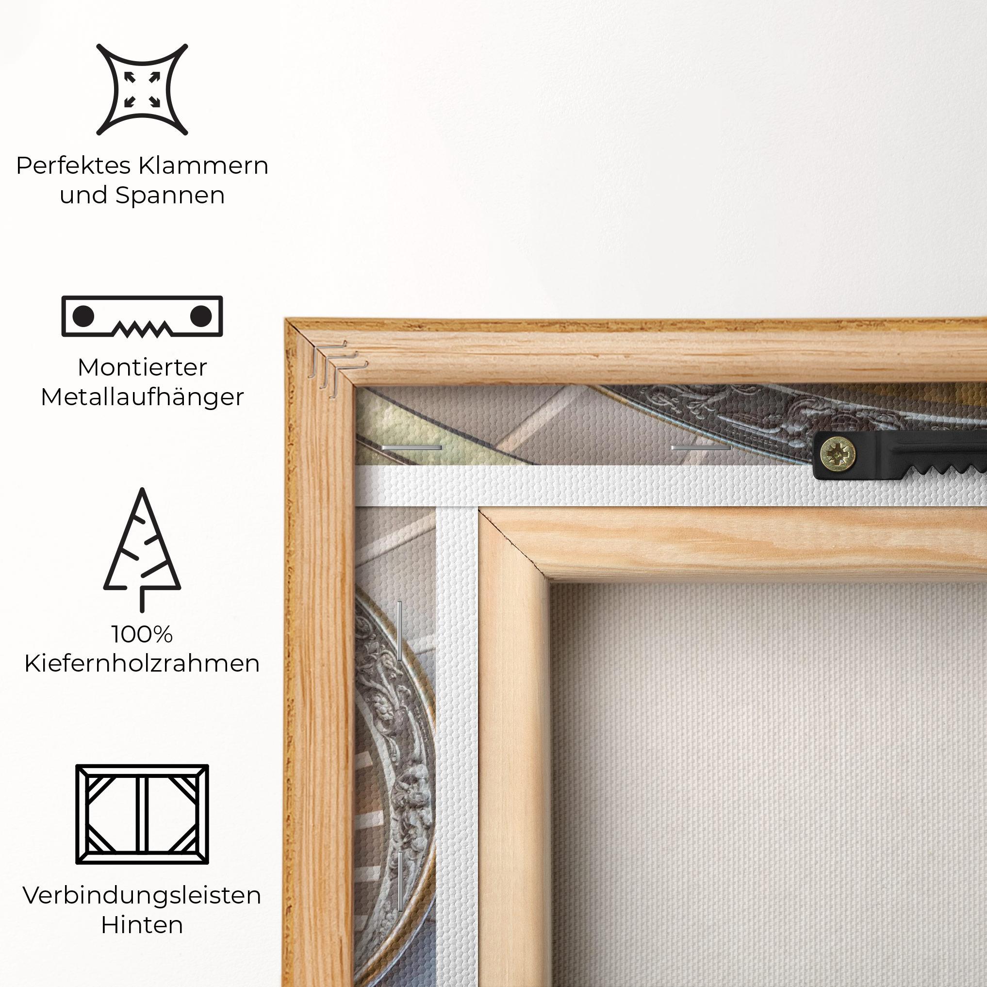 Leinwandbild Colored Stairs mockup 5