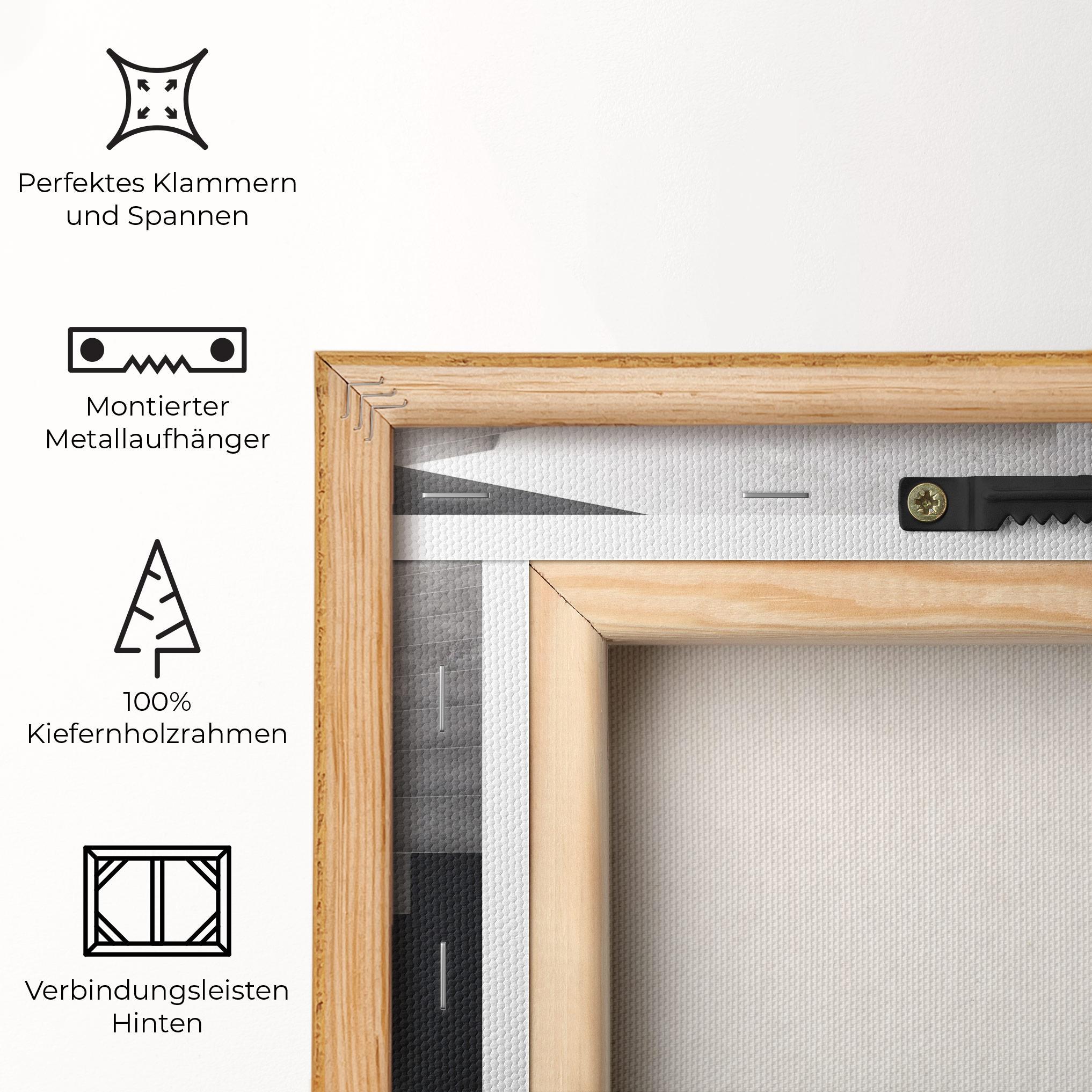 Leinwandbild Concrete Stairs mockup 5