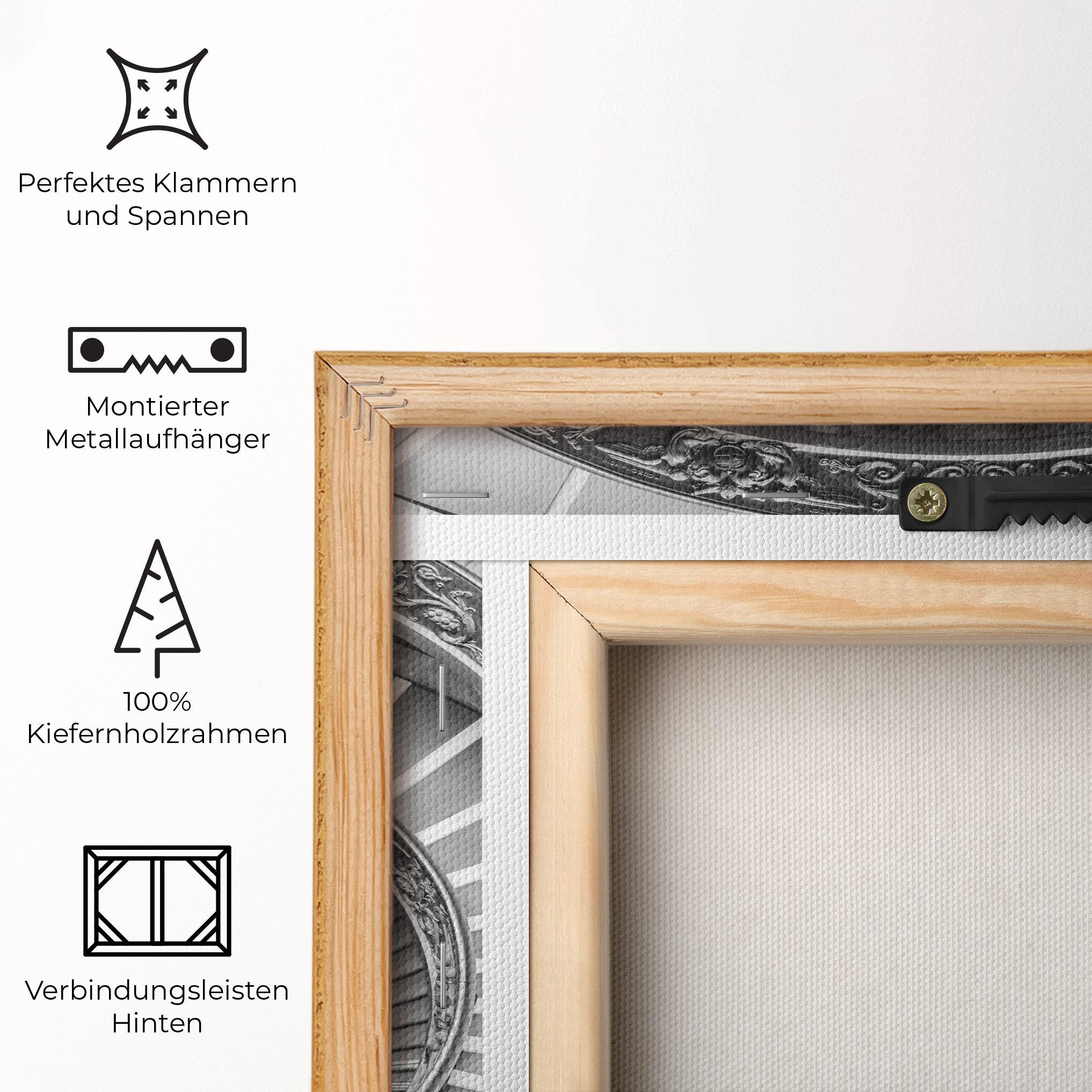 Leinwandbild Grey Spiral mockup 5