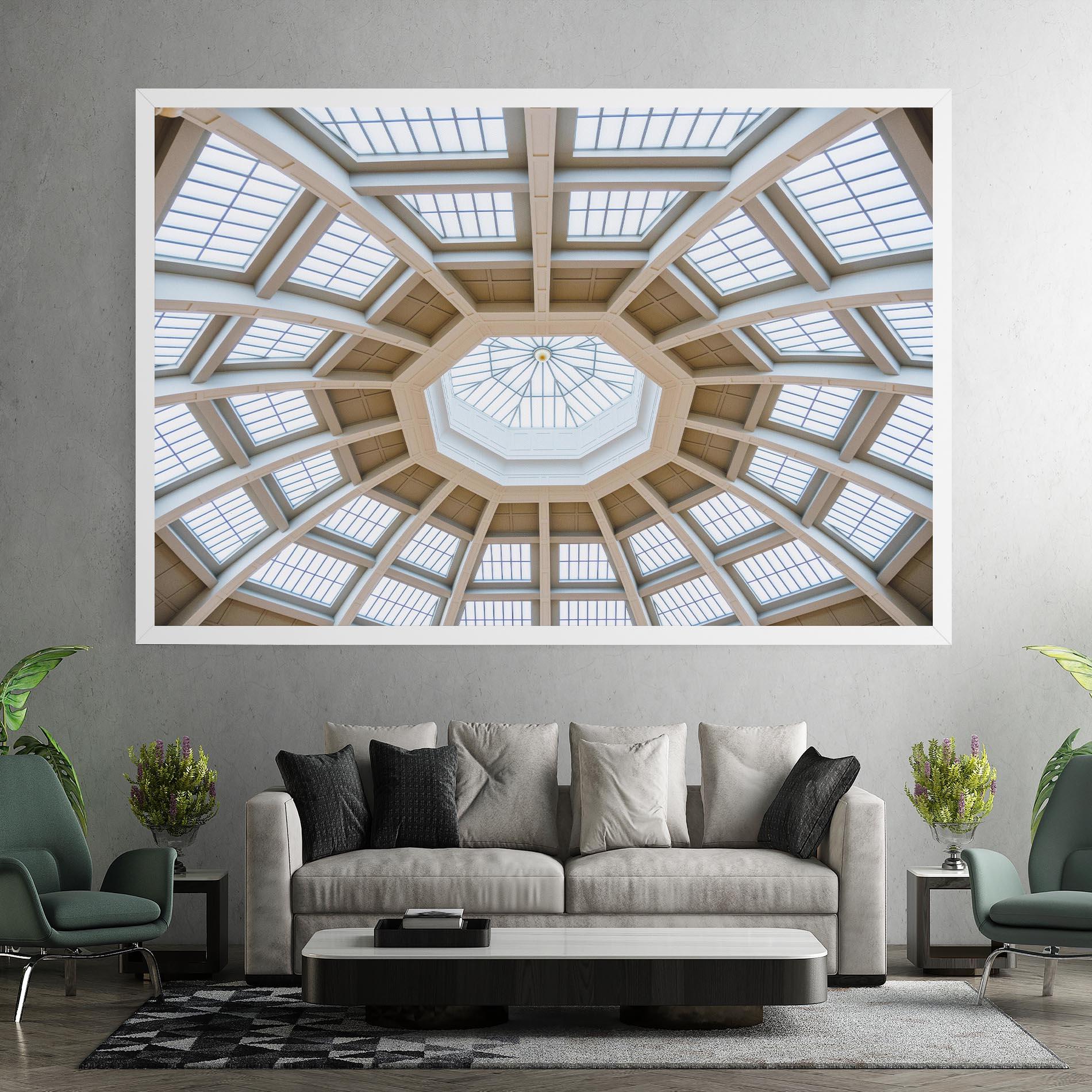 Leinwandbild Ceiling Dome mockup 7