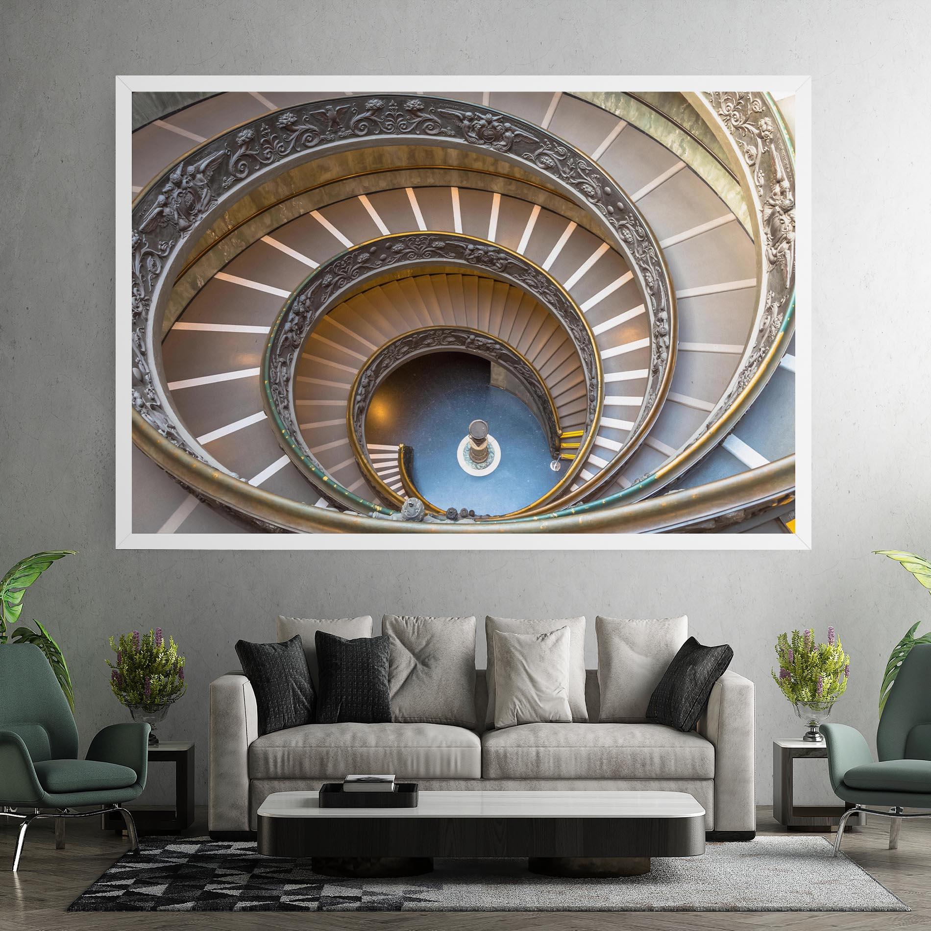 Leinwandbild Colored Stairs mockup 7