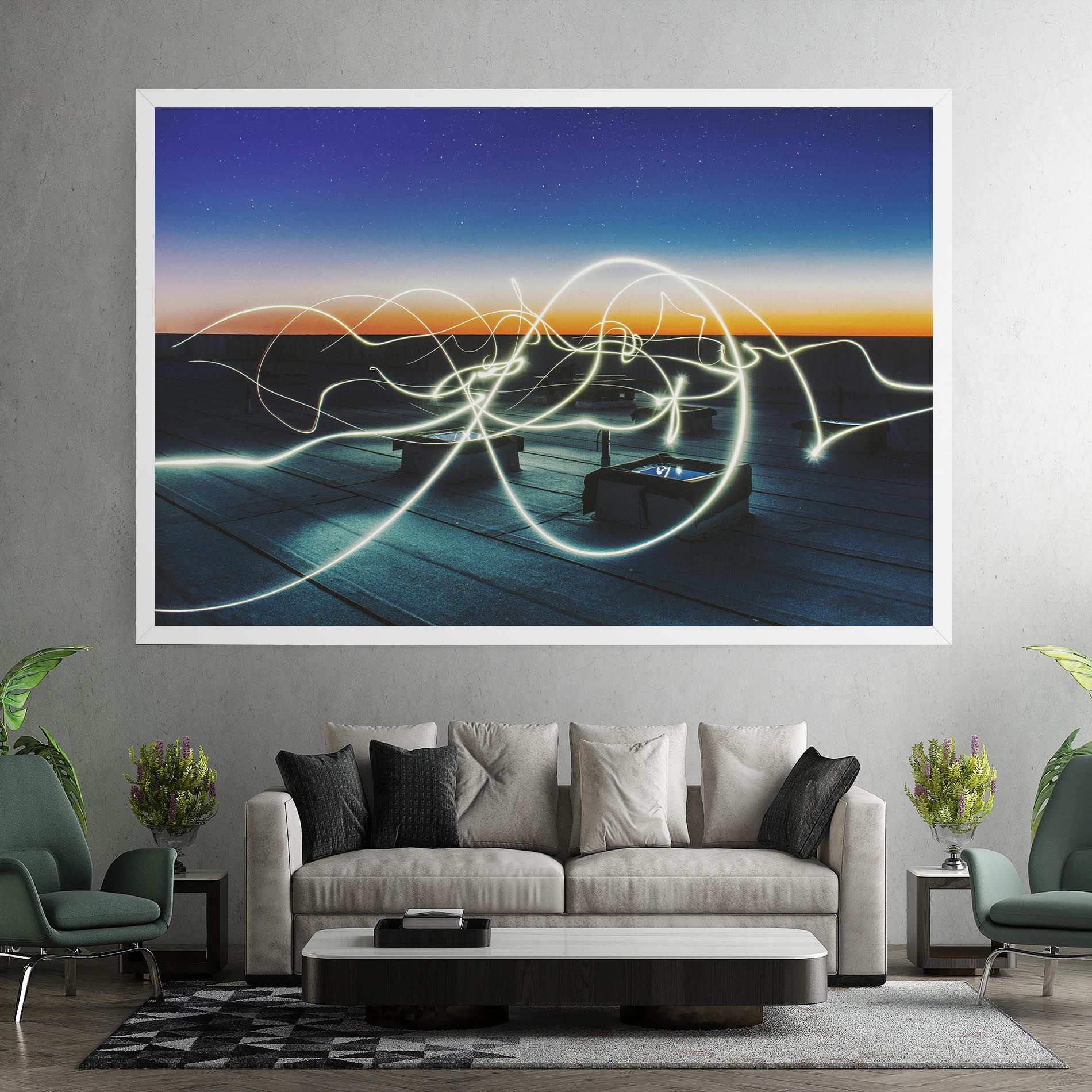 White Light Floating mockup 7