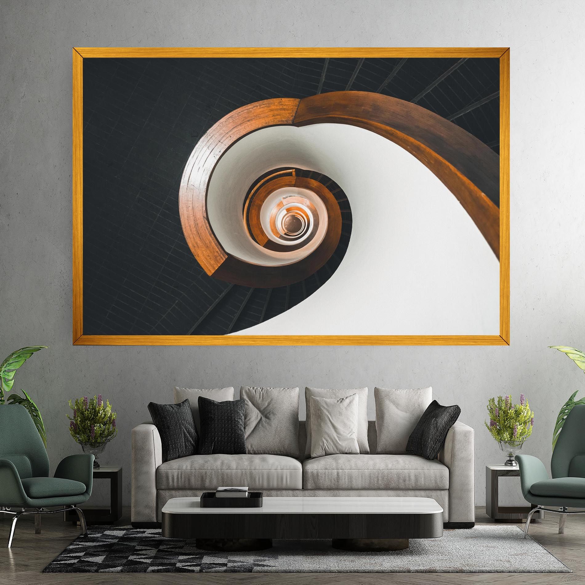 Black Spiral Stairs mockup 7