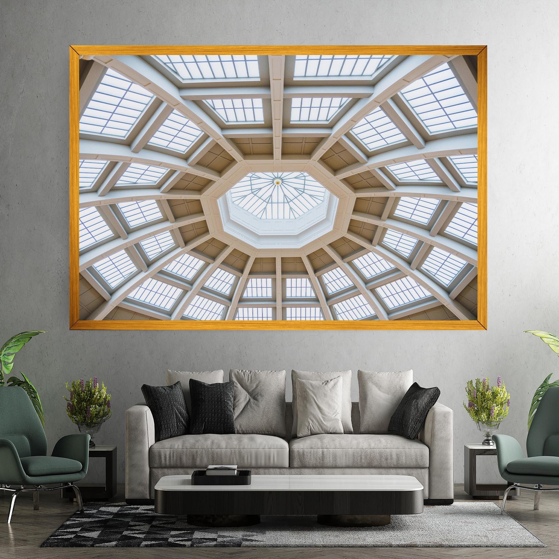 Leinwandbild Ceiling Dome mockup 7