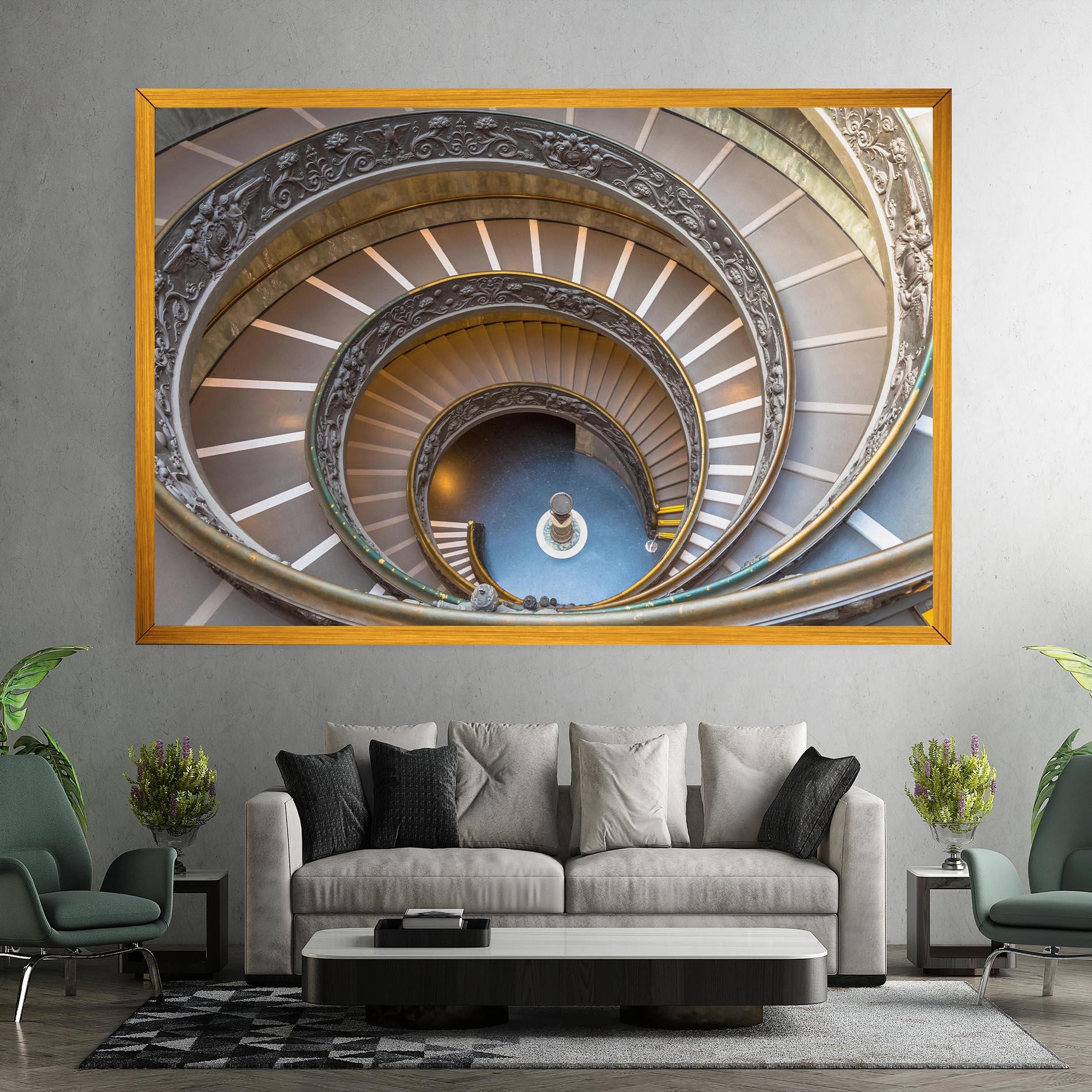 Leinwandbild Colored Stairs mockup 7