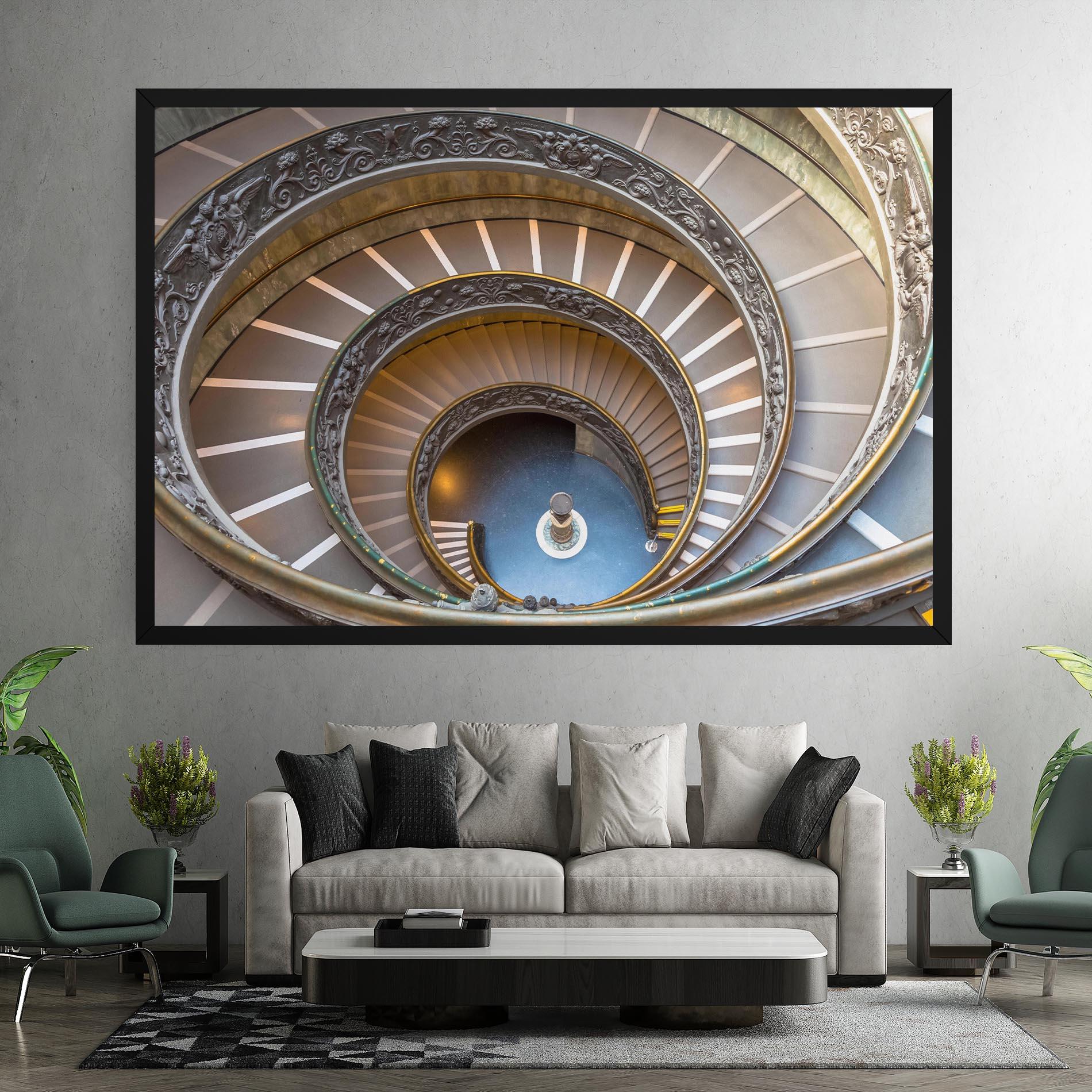 Leinwandbild Colored Stairs mockup 7