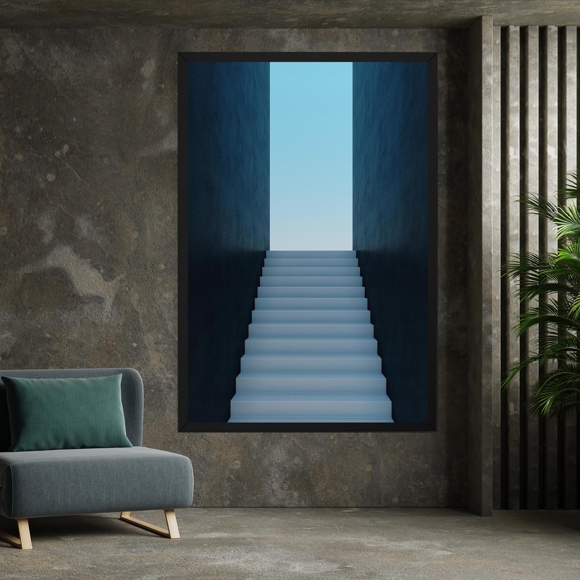 Leinwandbild Forward Stairs mockup 7