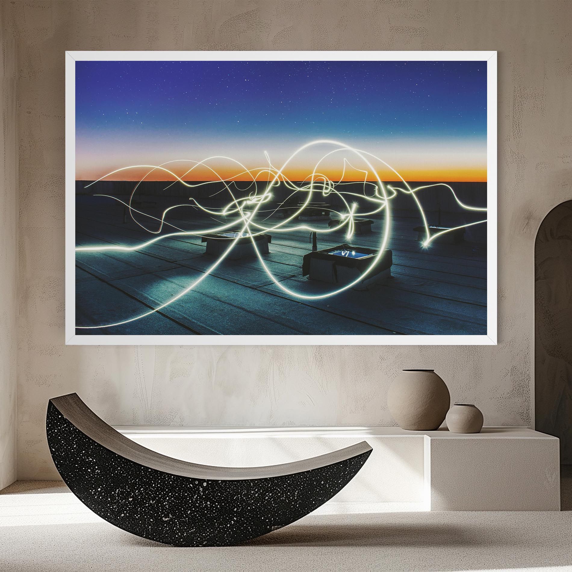 White Light Floating mockup 8