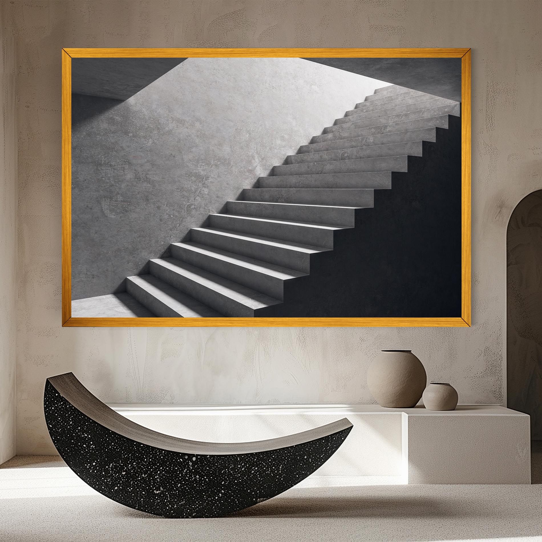 Concrete Stairs mockup 8