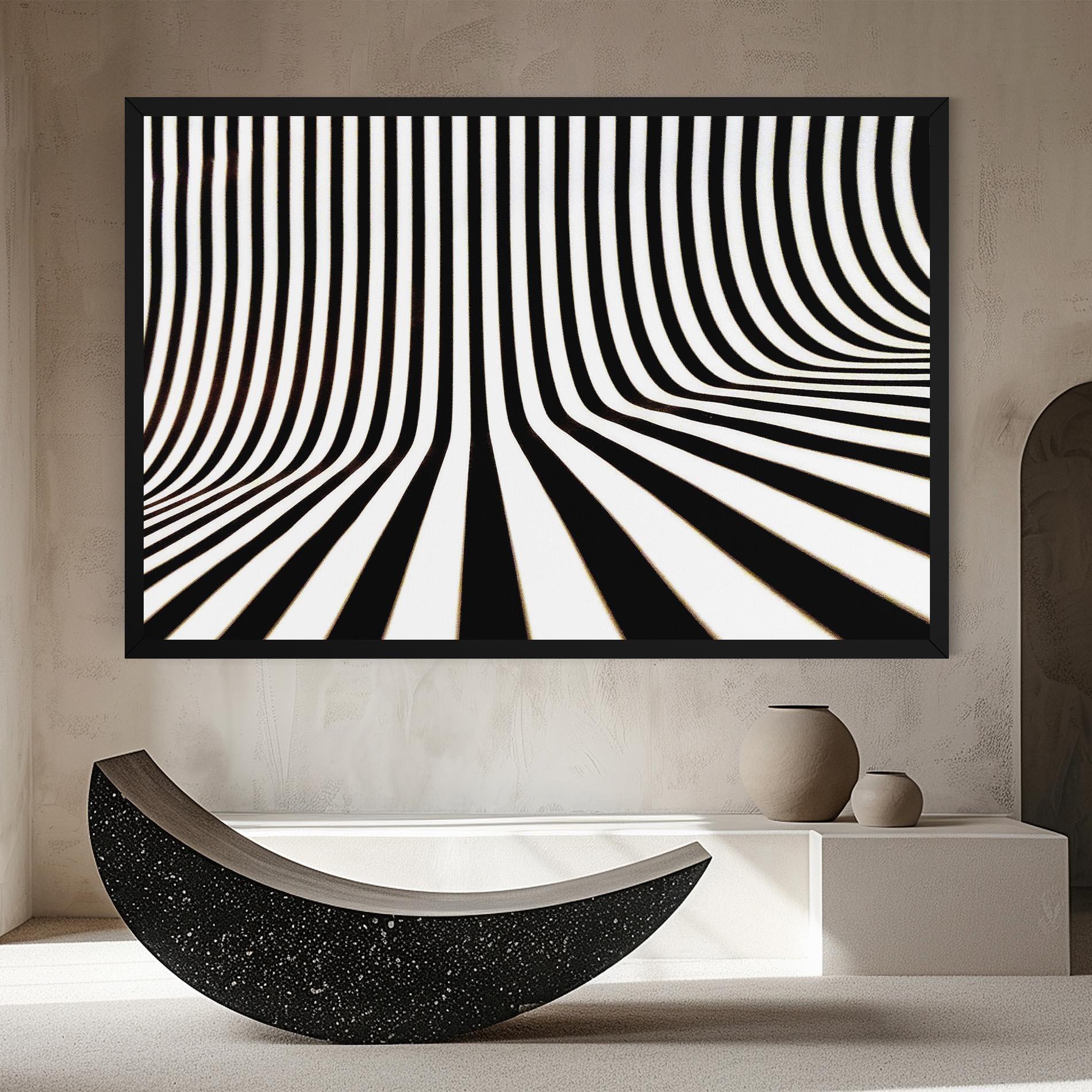 Leinwandbild Black And White Illusion mockup 8