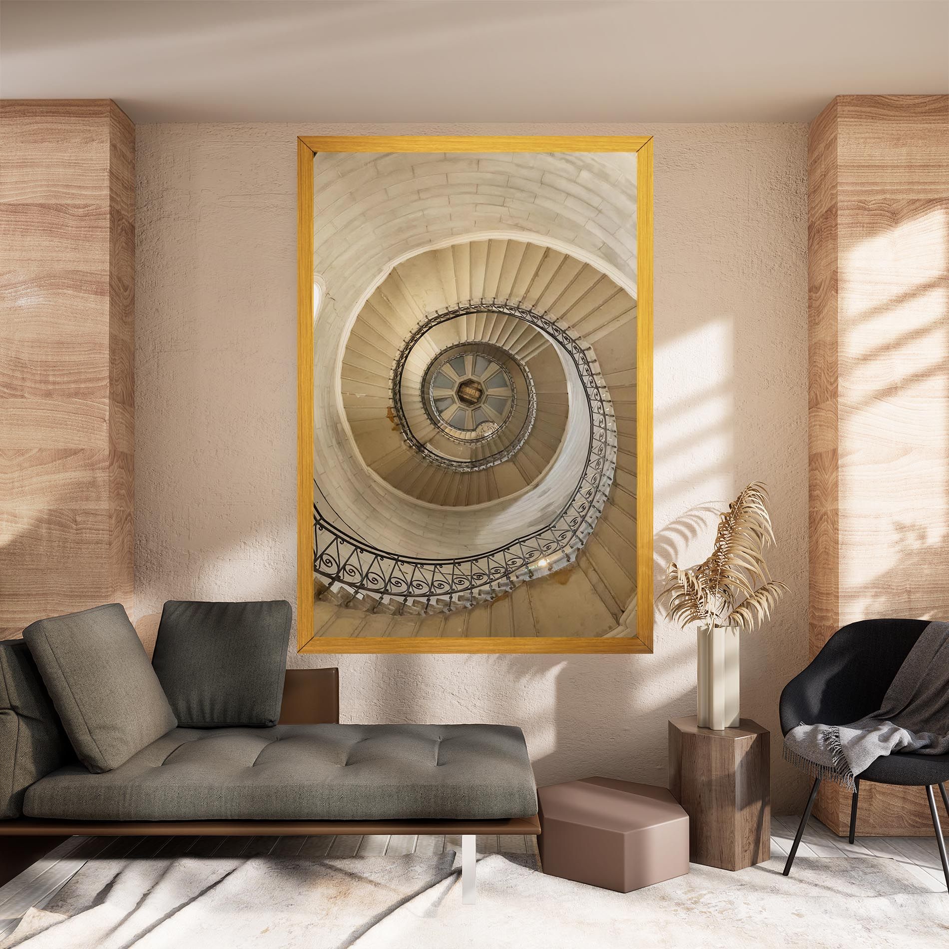 Cream Down Stairs mockup 8