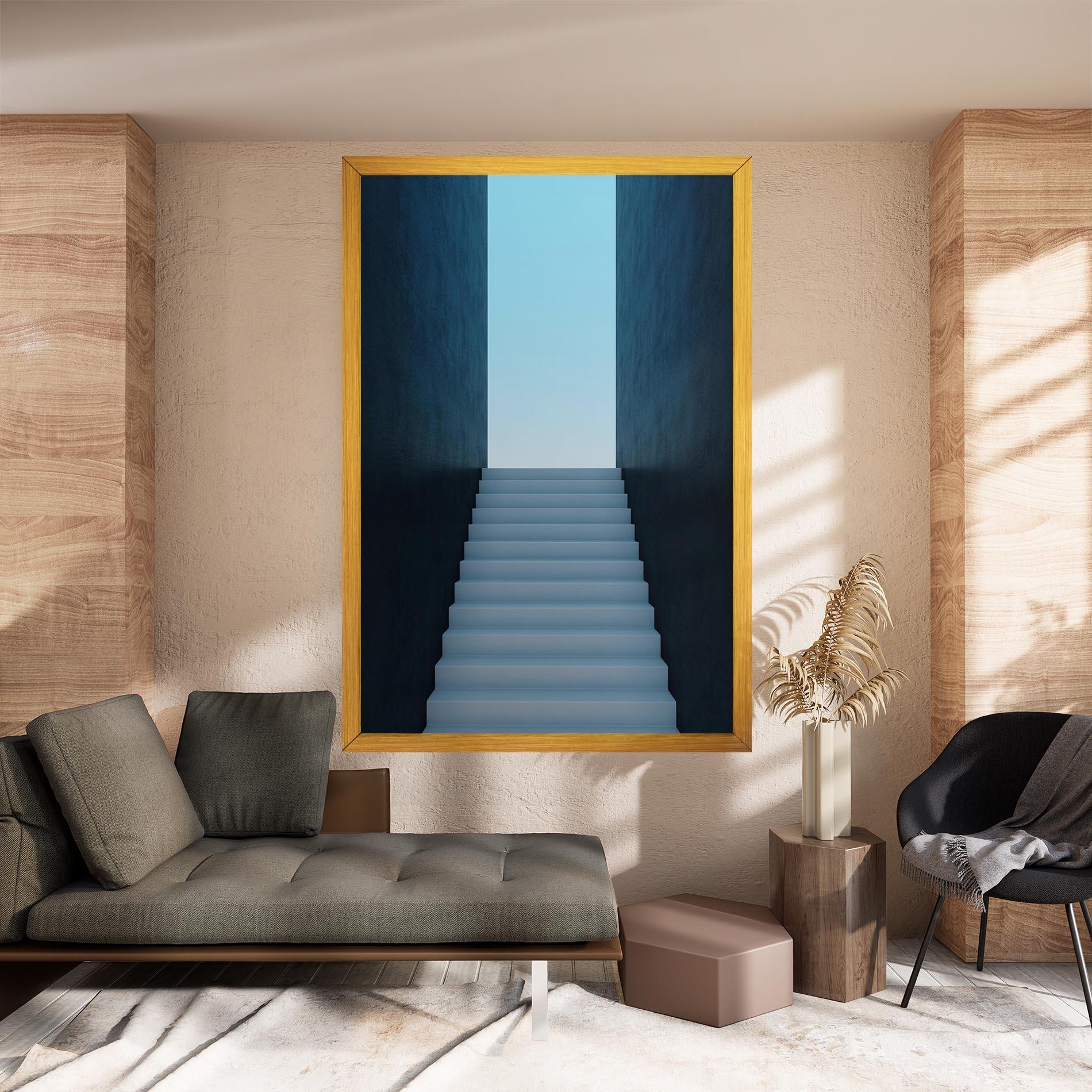 Leinwandbild Forward Stairs mockup 8