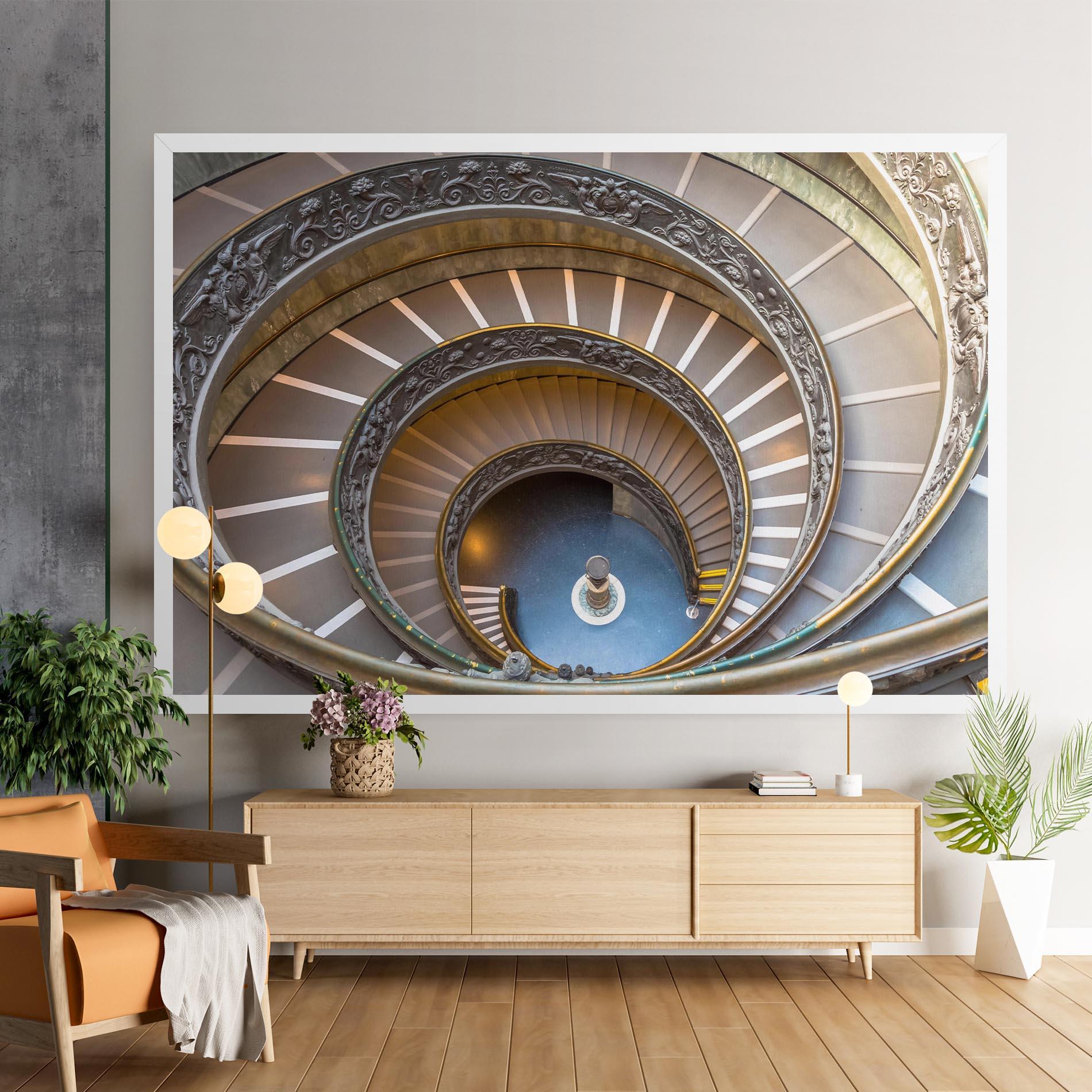 Leinwandbild Colored Stairs mockup 9
