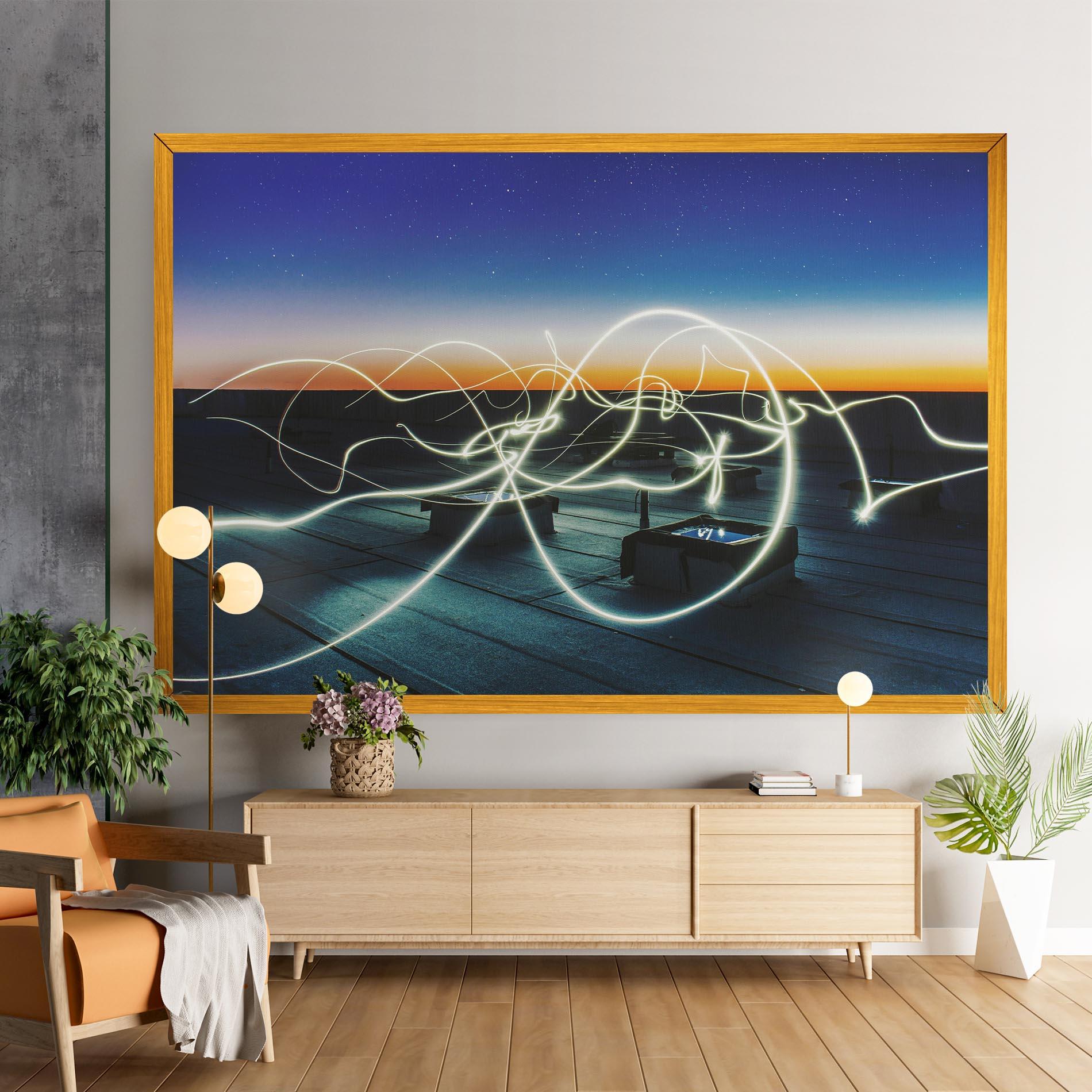 Leinwandbild White Light Floating mockup 9