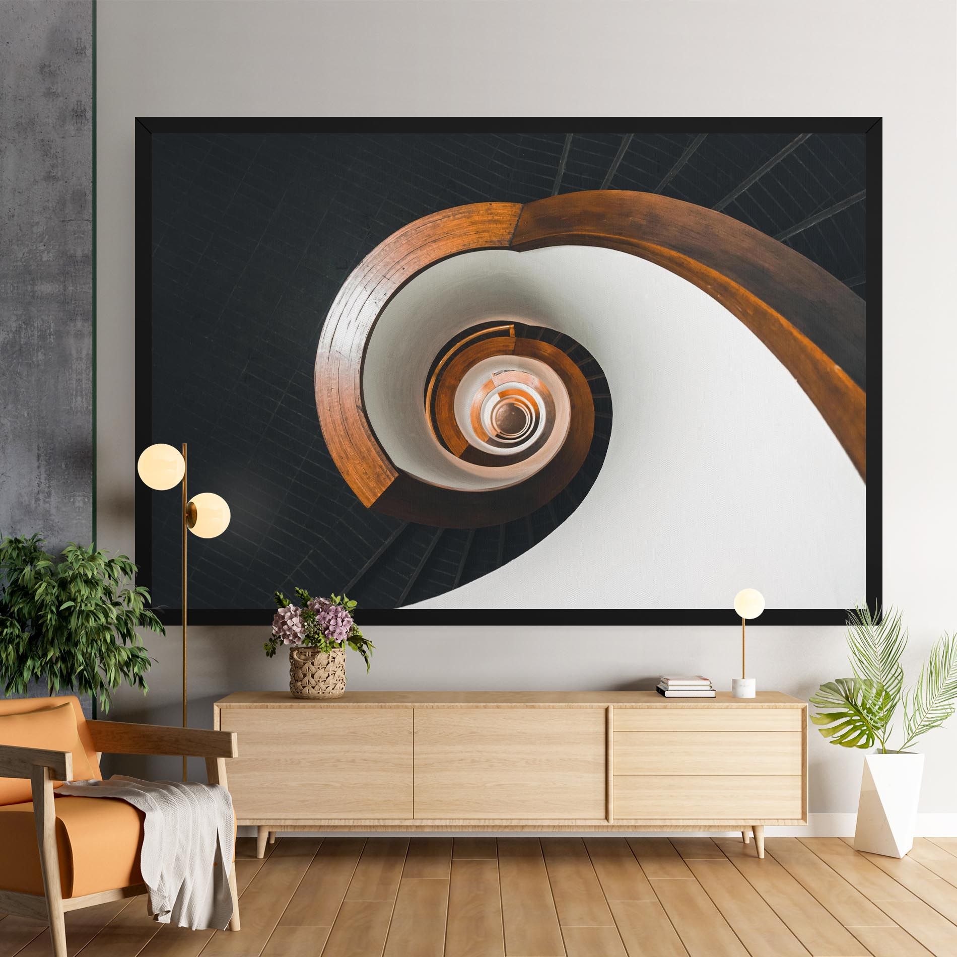 Black Spiral Stairs mockup 9