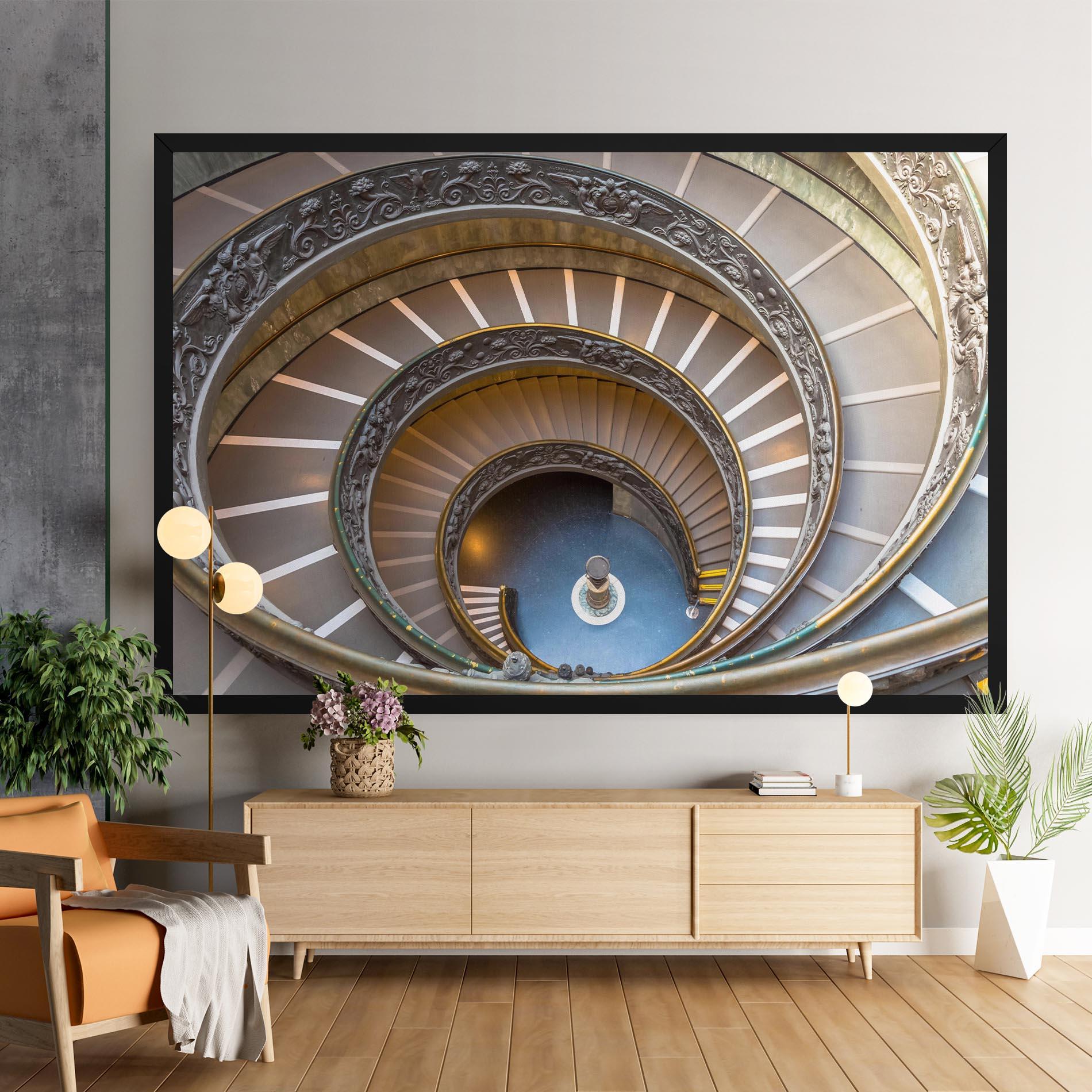Leinwandbild Colored Stairs mockup 9