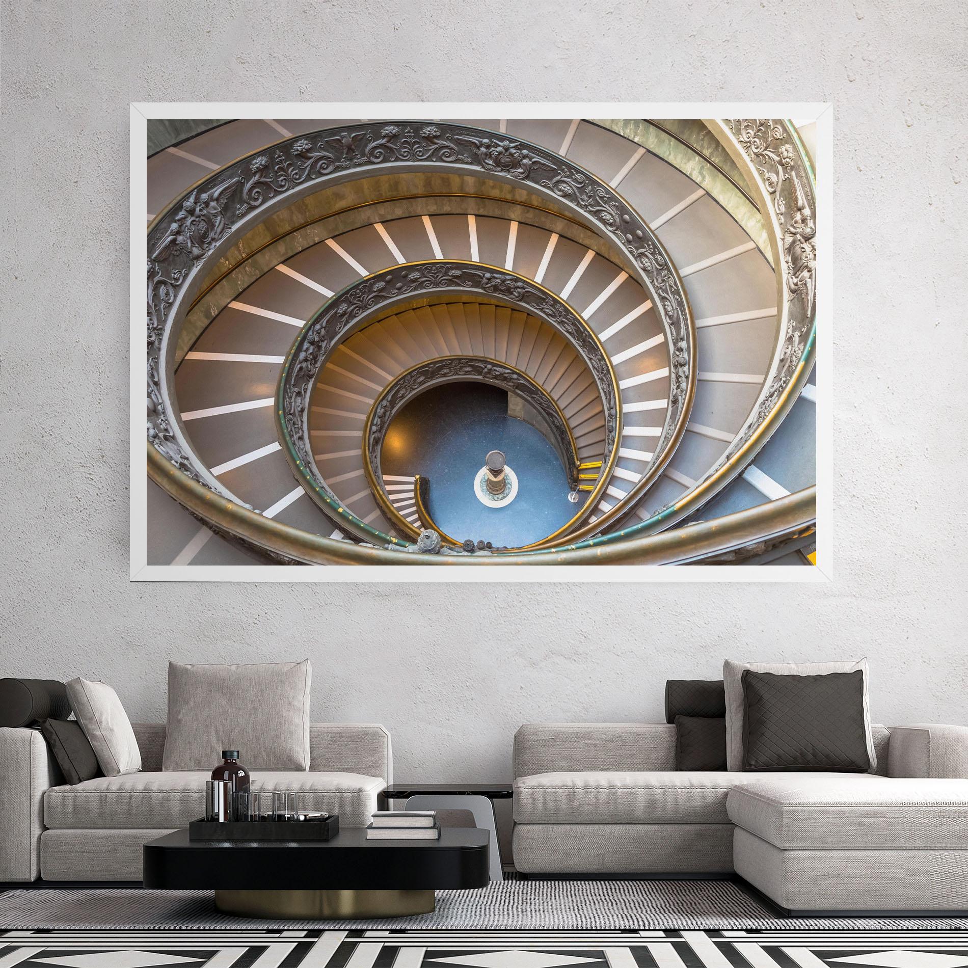 Leinwandbild Colored Stairs mockup 2