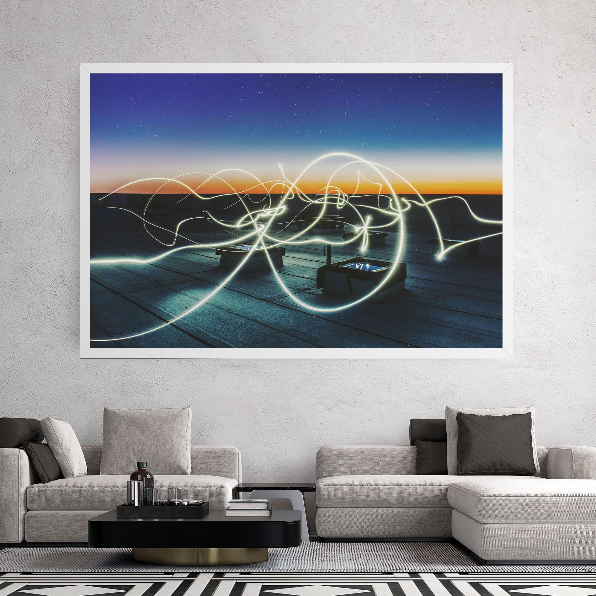 White Light Floating mockup 2