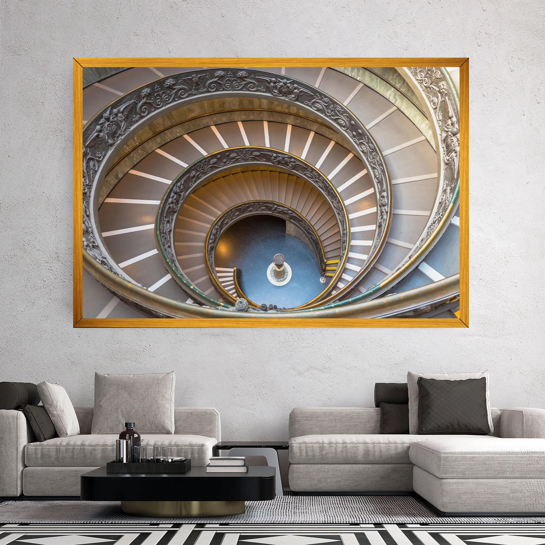 Leinwandbild Colored Stairs mockup 2