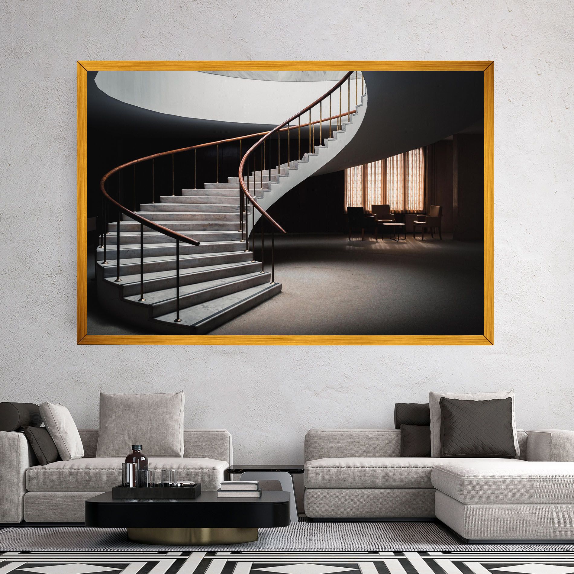Dark Room Stairs mockup 2