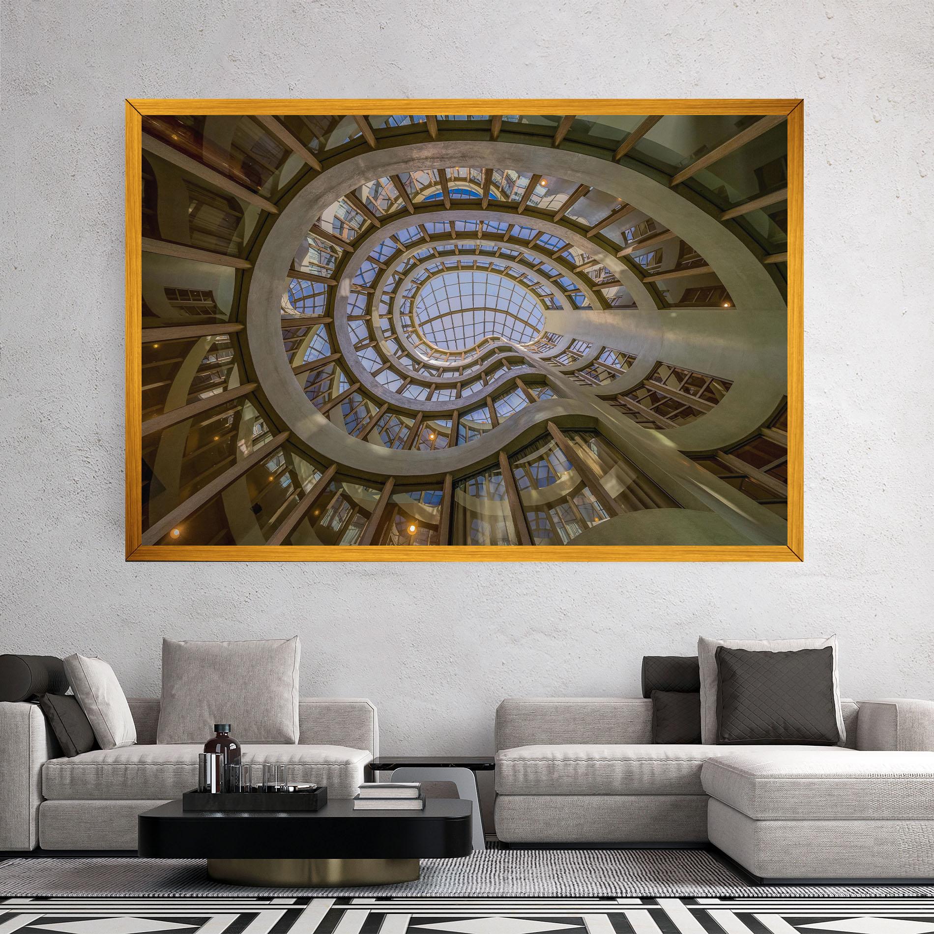 Leinwandbild Glass Building mockup 2