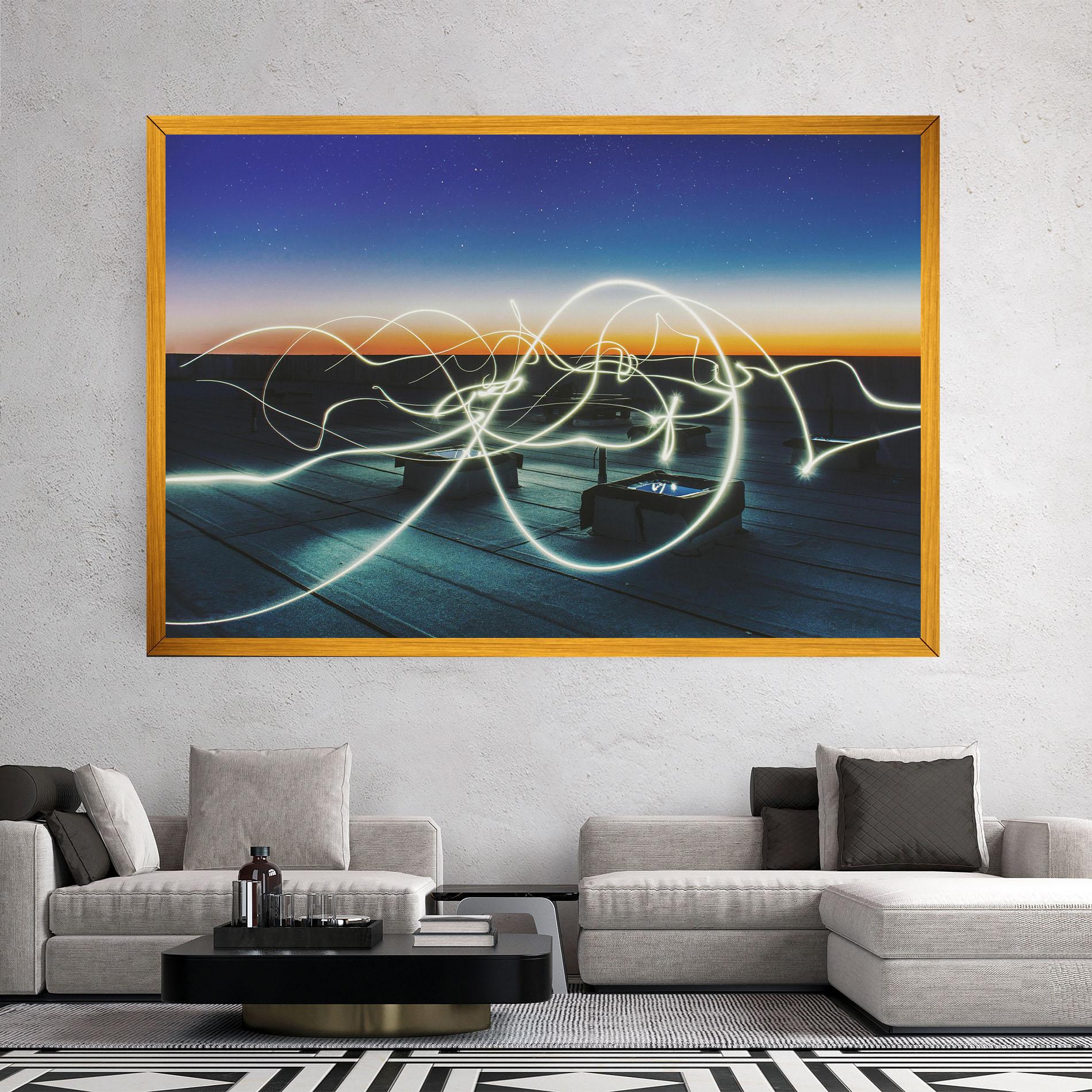 Leinwandbild White Light Floating mockup 2