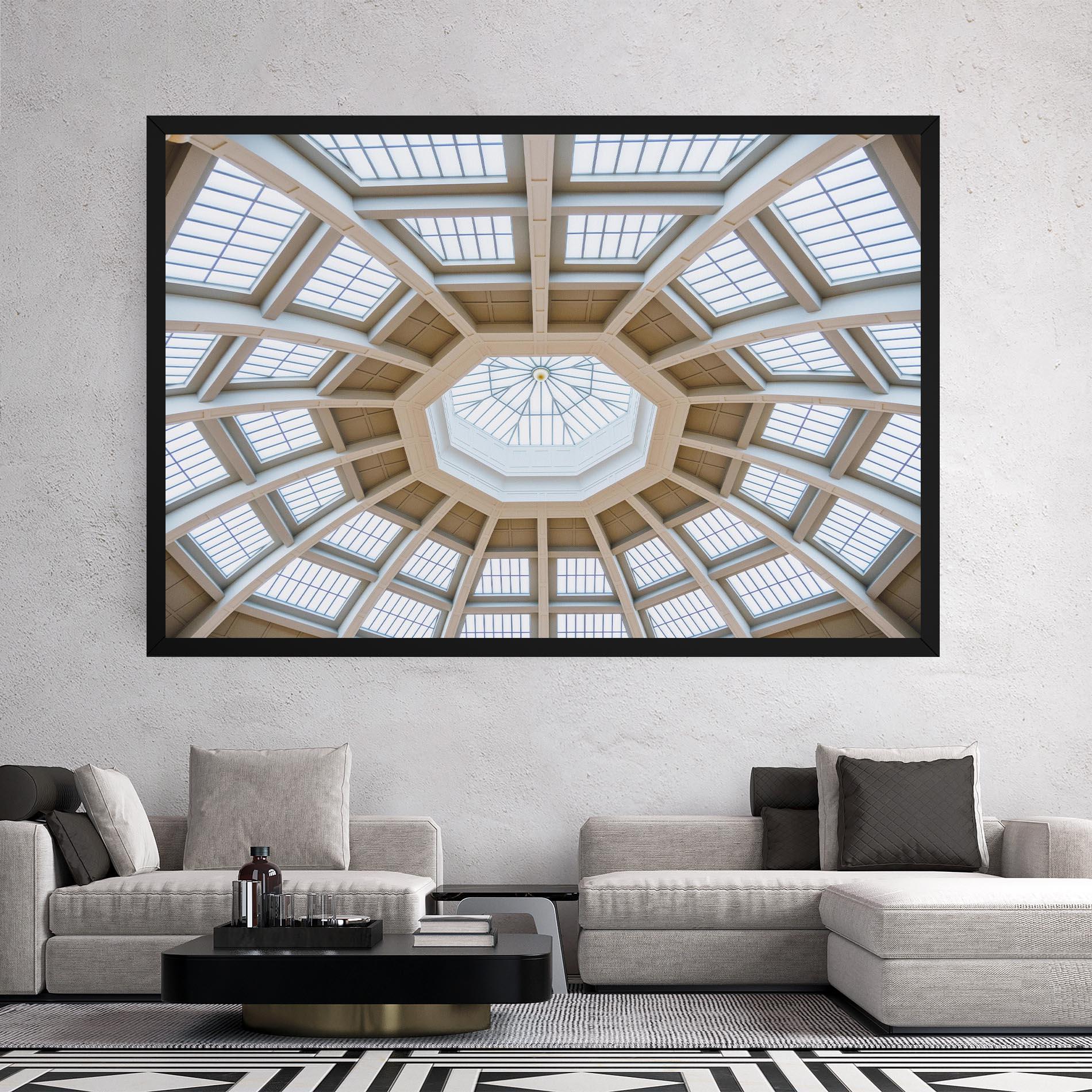 Leinwandbild Ceiling Dome mockup 2
