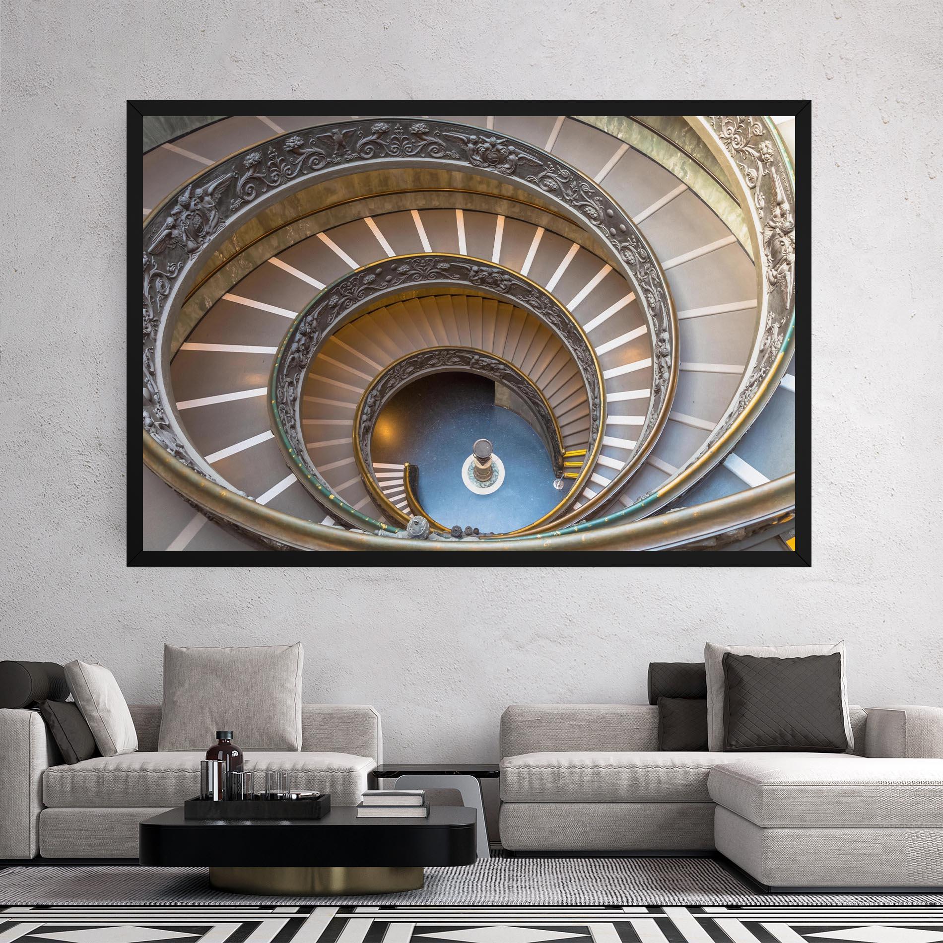 Leinwandbild Colored Stairs mockup 2