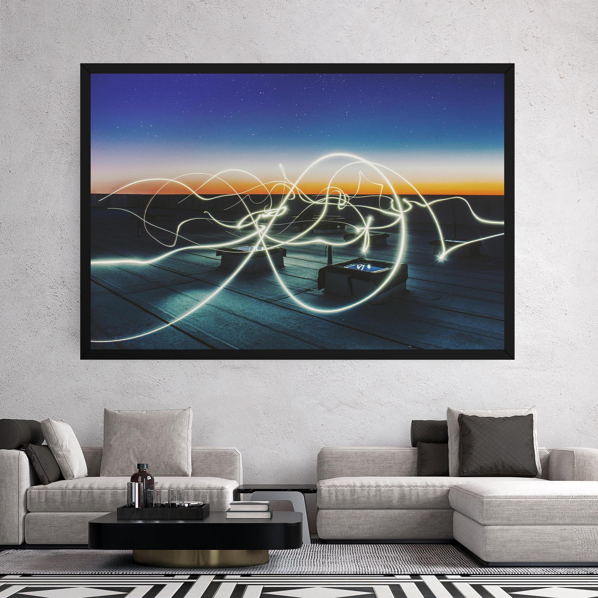 Leinwandbild White Light Floating mockup 2