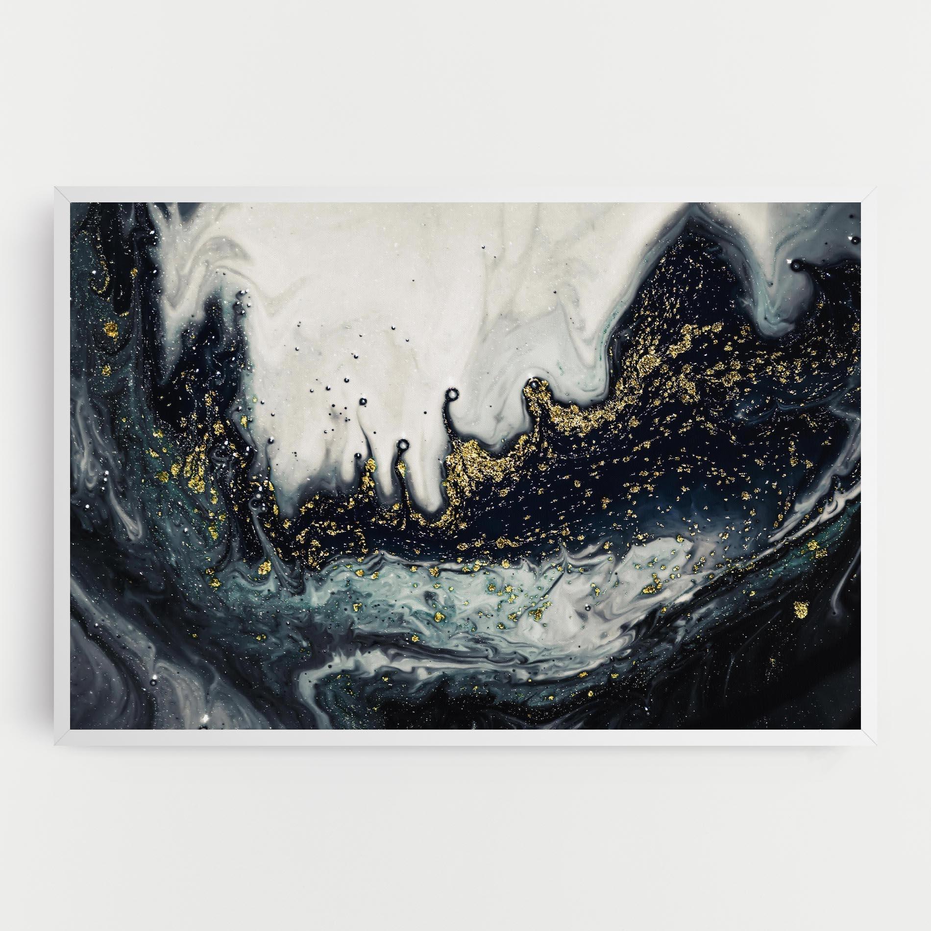 Leinwandbild Abstract Black mockup 0