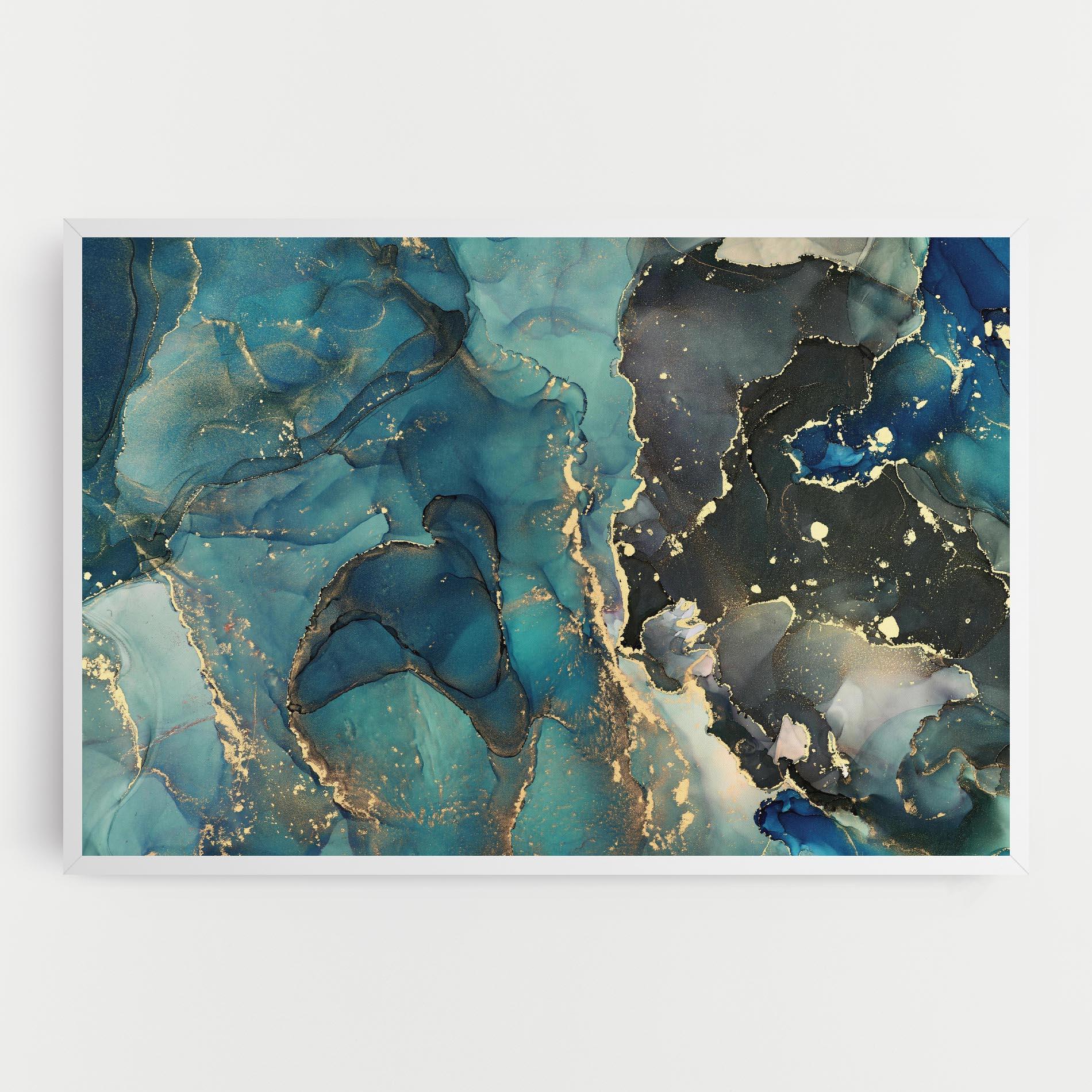 Leinwandbild Blue Marble mockup 0