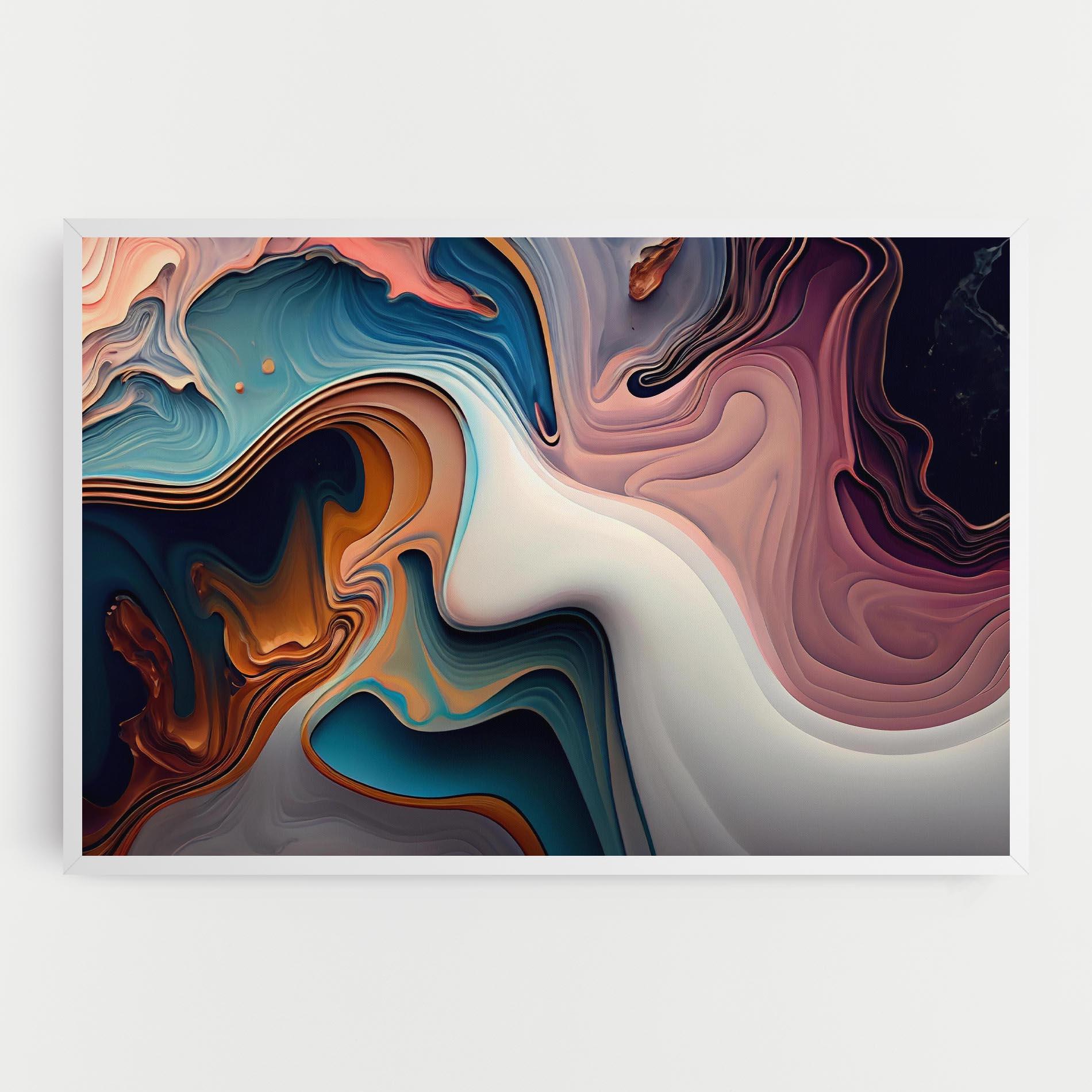 Leinwandbild Mixed Colors Marble mockup 0