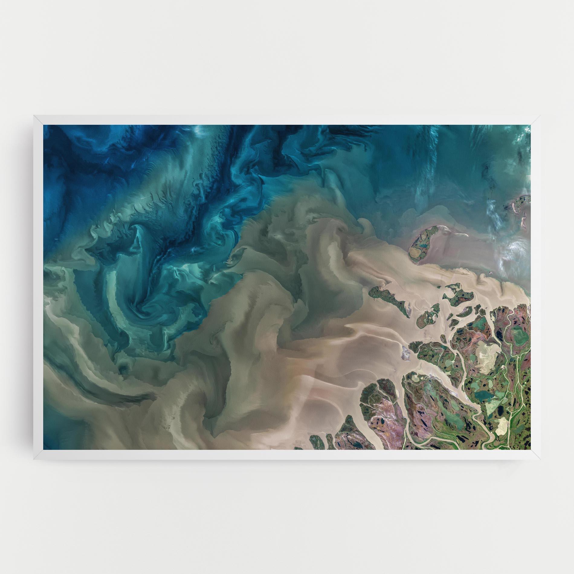 Leinwandbild Ocean Blue Marble mockup 0