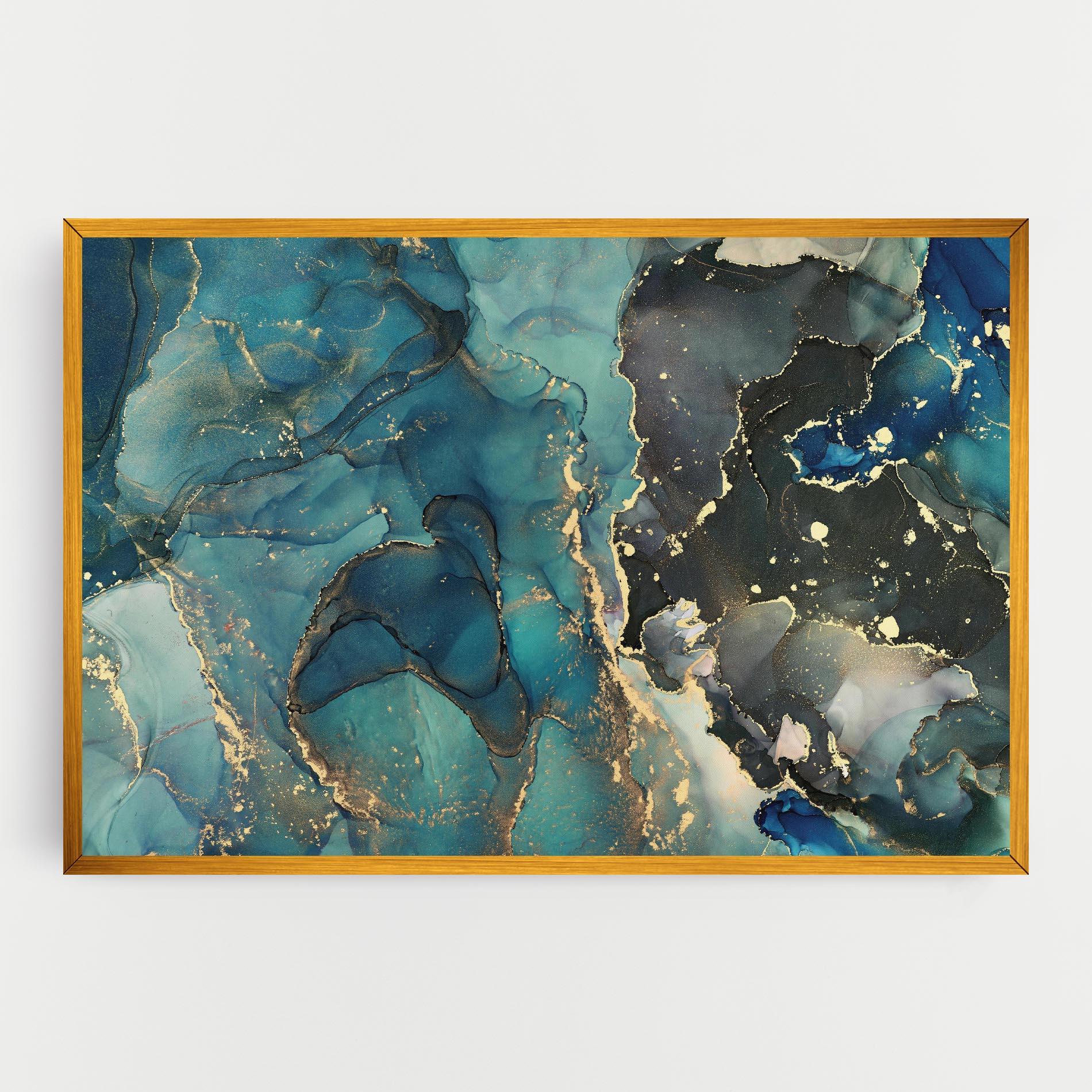 Leinwandbild Blue Marble mockup 0