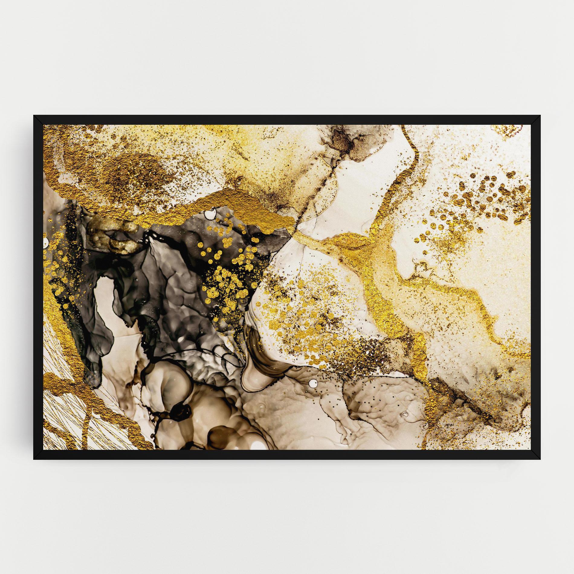 Leinwandbild Golden Sand mockup 0