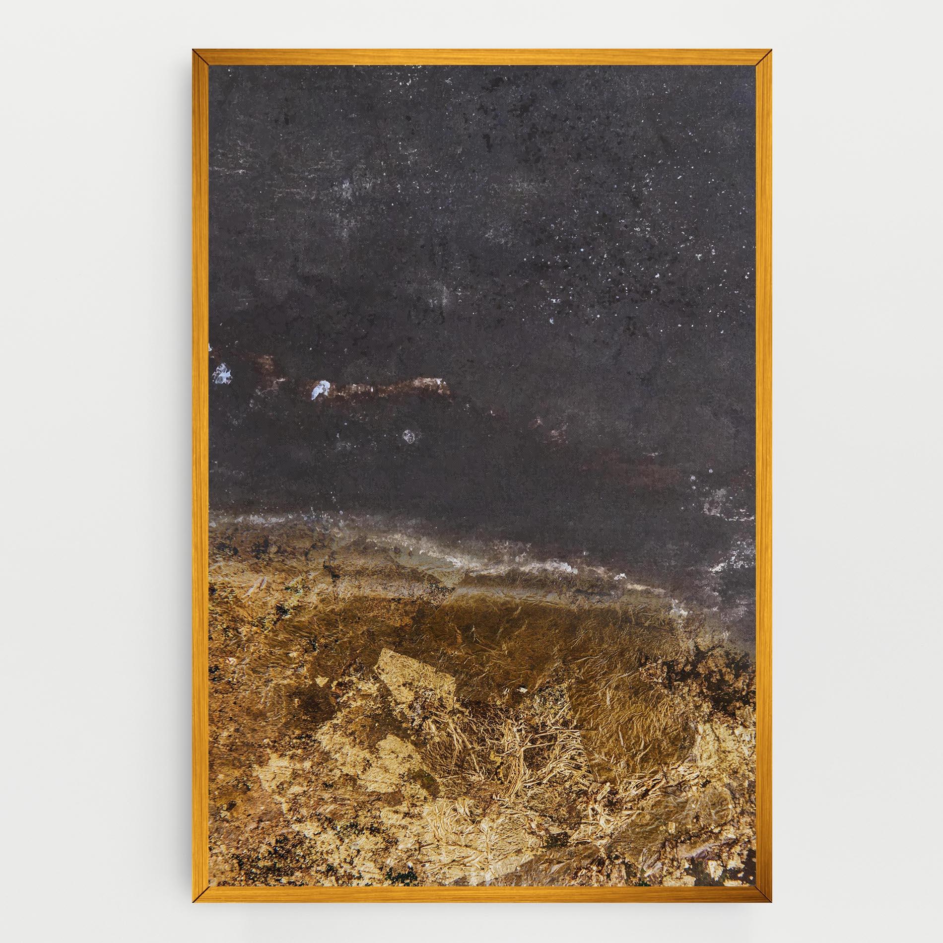 Leinwandbild Gold Dark Grey mockup 0
