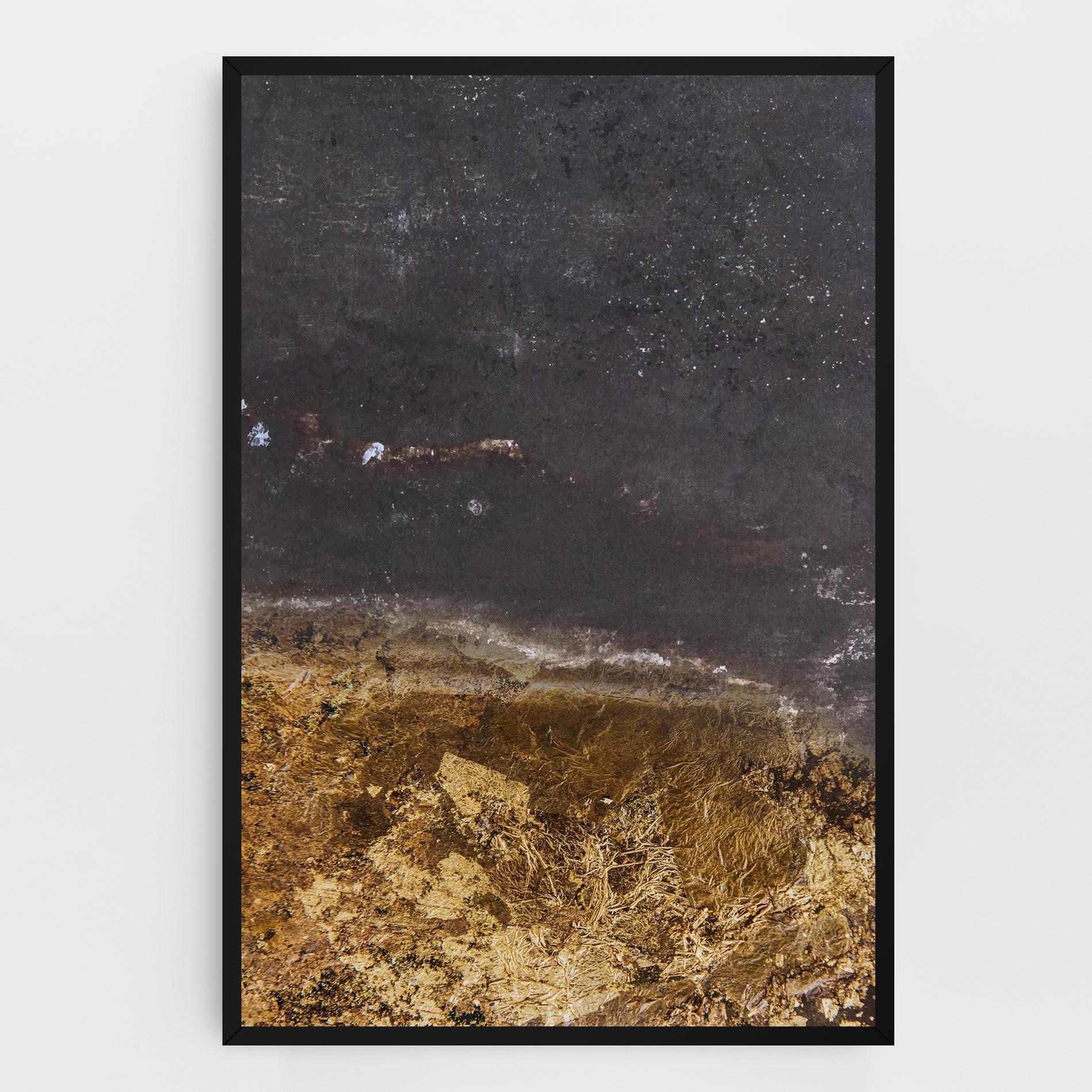 Leinwandbild Gold Dark Grey mockup 0