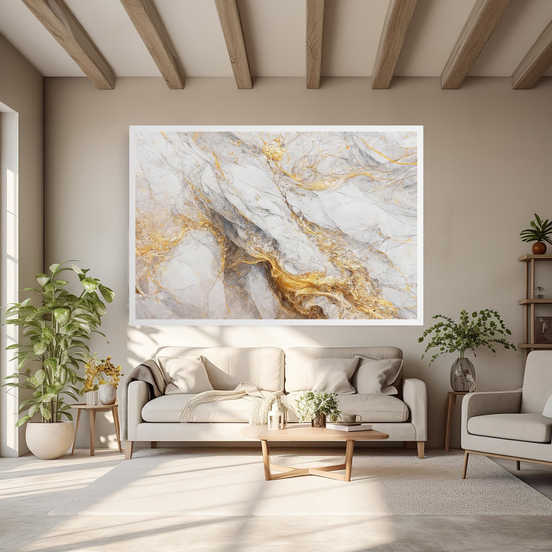 Gold Liquid Grey Marble mockup 6