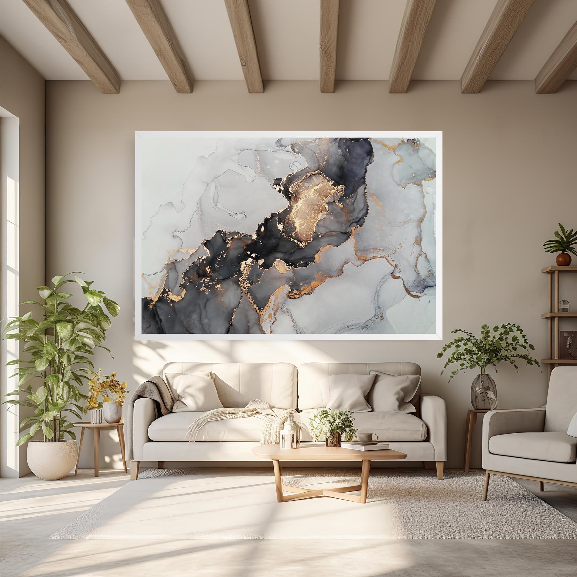 Leinwandbild Marble Shades mockup 6