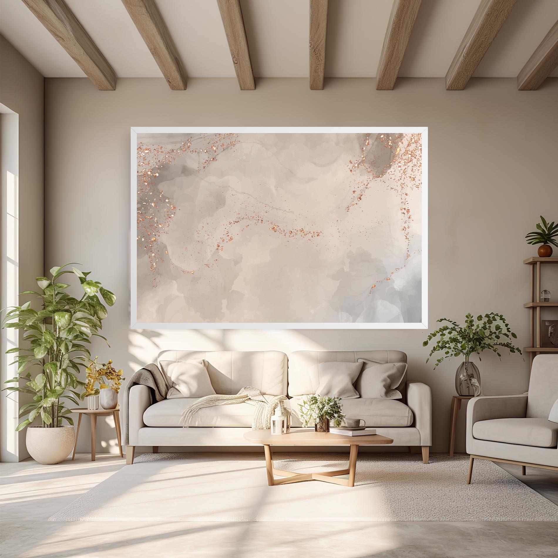 Leinwandbild Pink Grey Marble 01 mockup 6