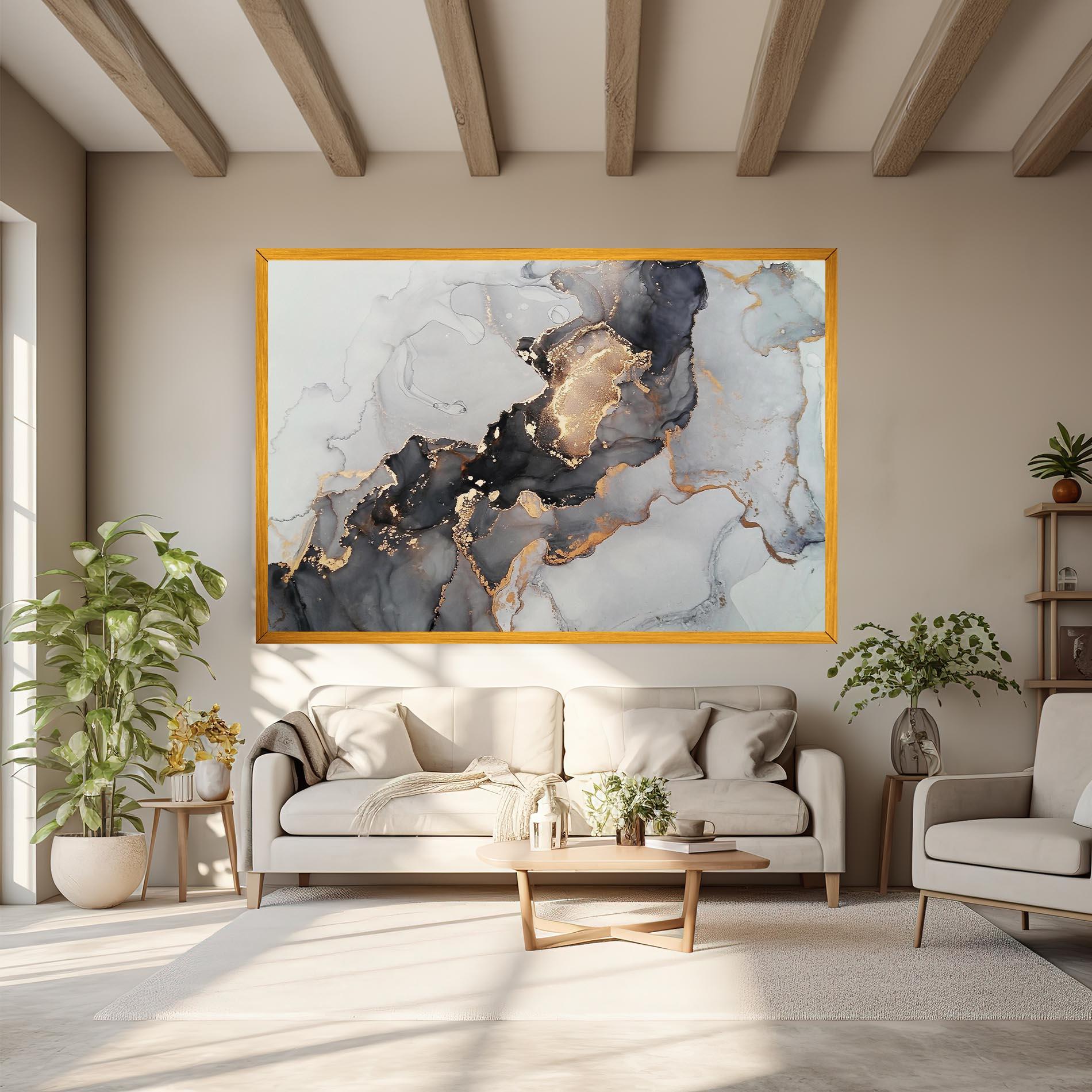 Leinwandbild Marble Shades mockup 6