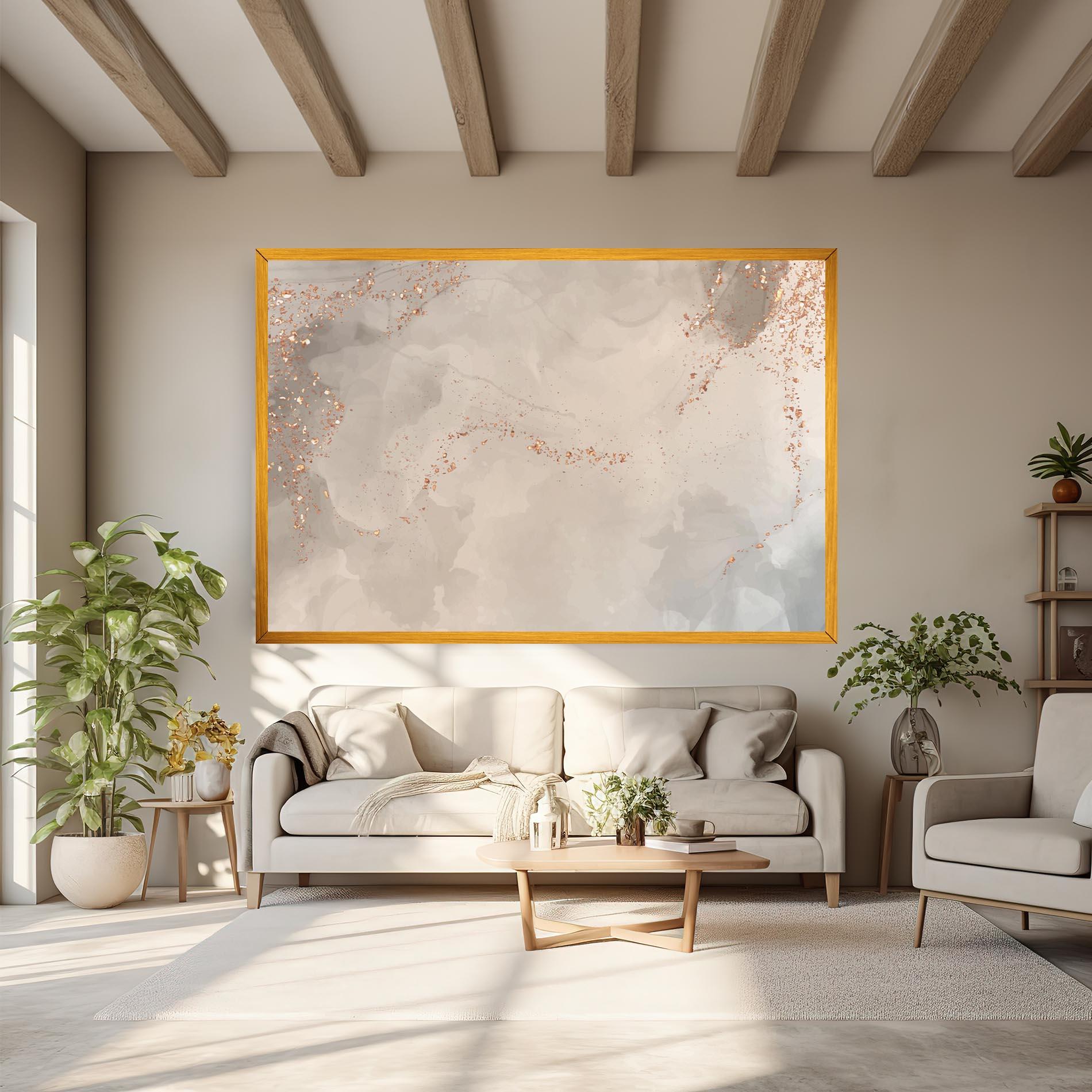 Leinwandbild Pink Grey Marble 01 mockup 6