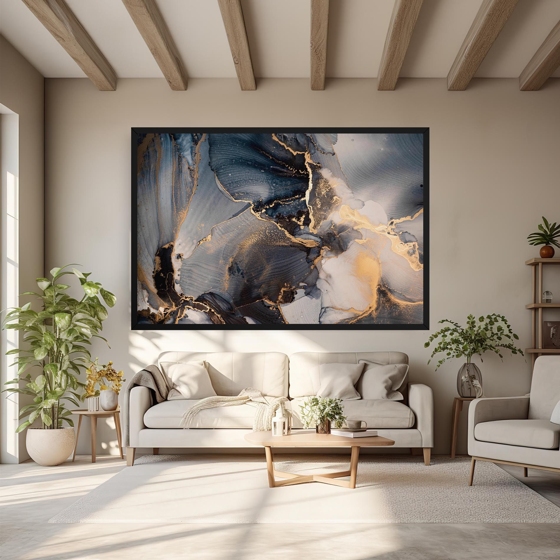 Golden Abstract Marble mockup 6